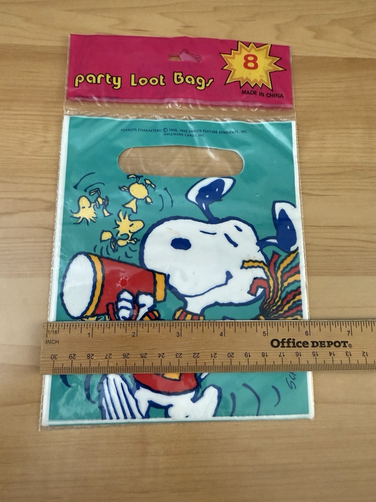 Peanuts Snoopy Woodstock Vintage All Occasion Party Loot Treat Bags Sacks SEALED