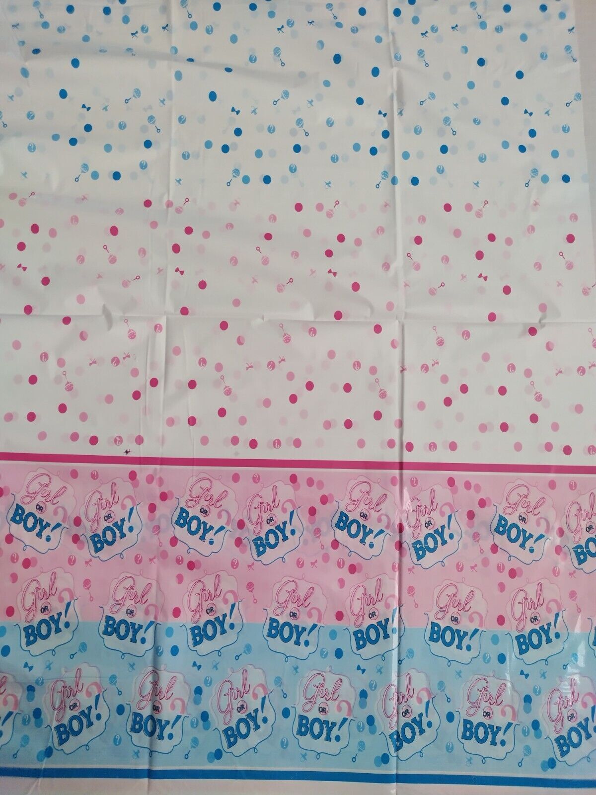 Gender Revel Table Cover Decoration Unisex Adult Tablecloth Baby Showers Party