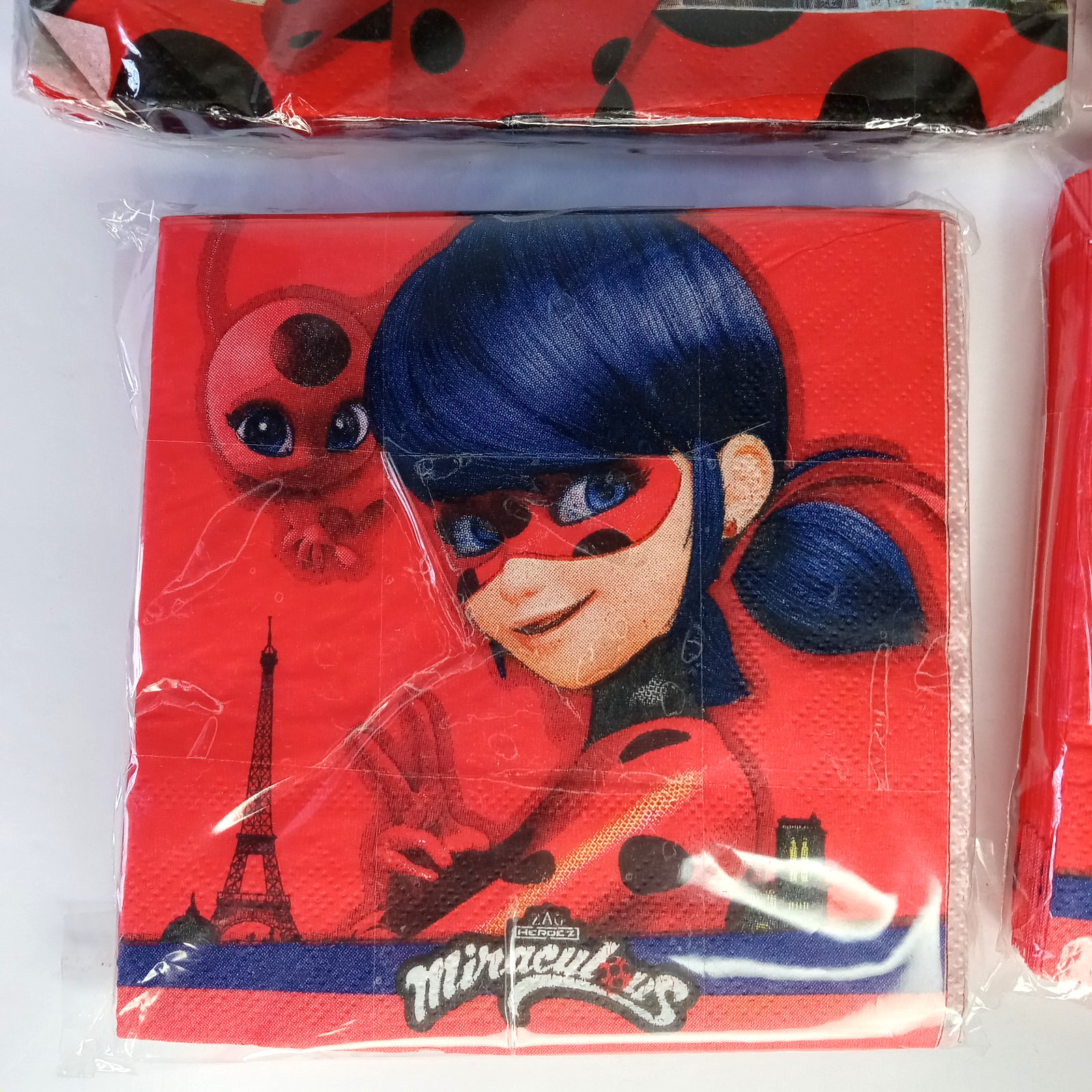 Miraculous Ladybug Paper Party Napkins Lot of 4 Packs – Birthday Party Supplies