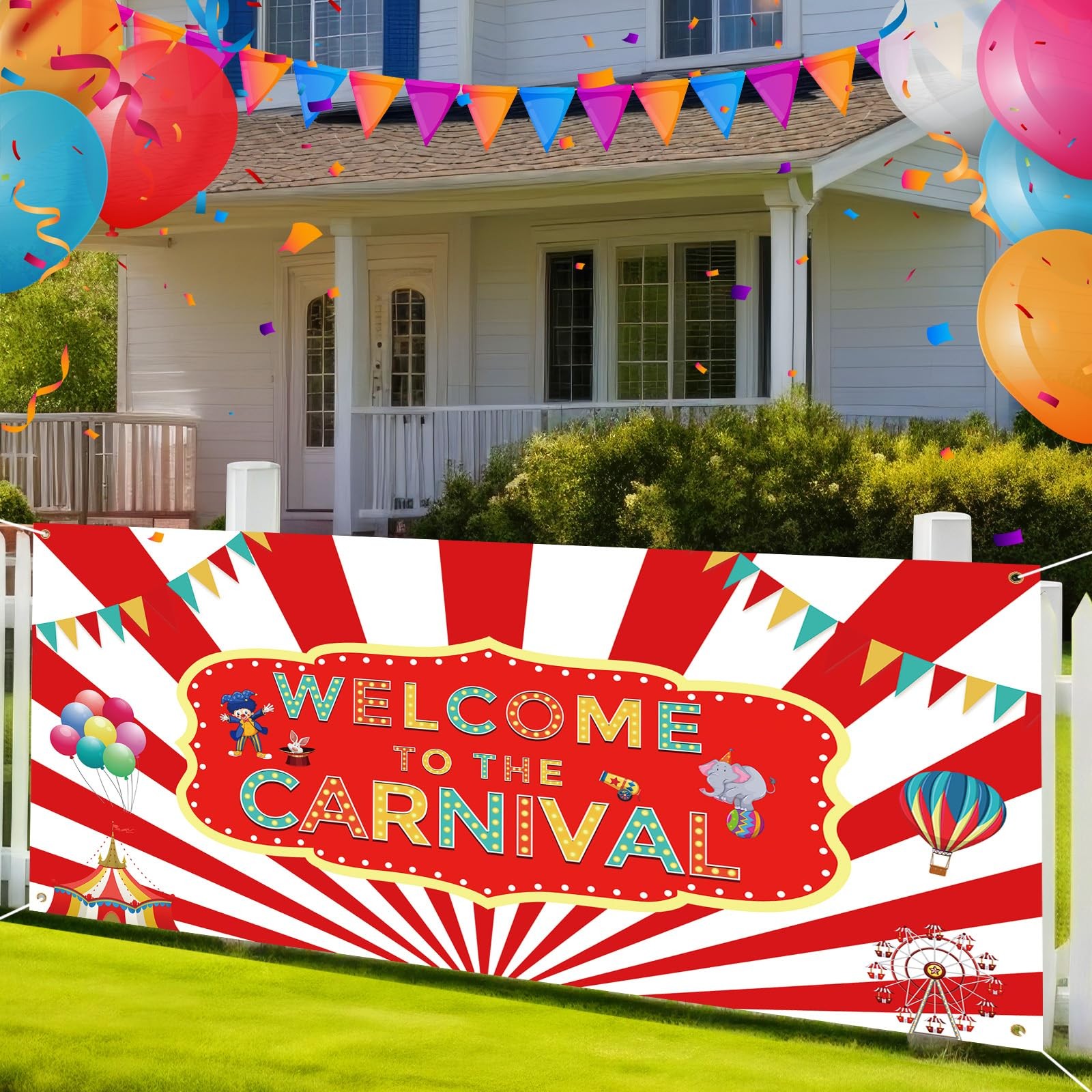 Welcome to the Carnival Banner Carnival Decorations Circus Party Innovative