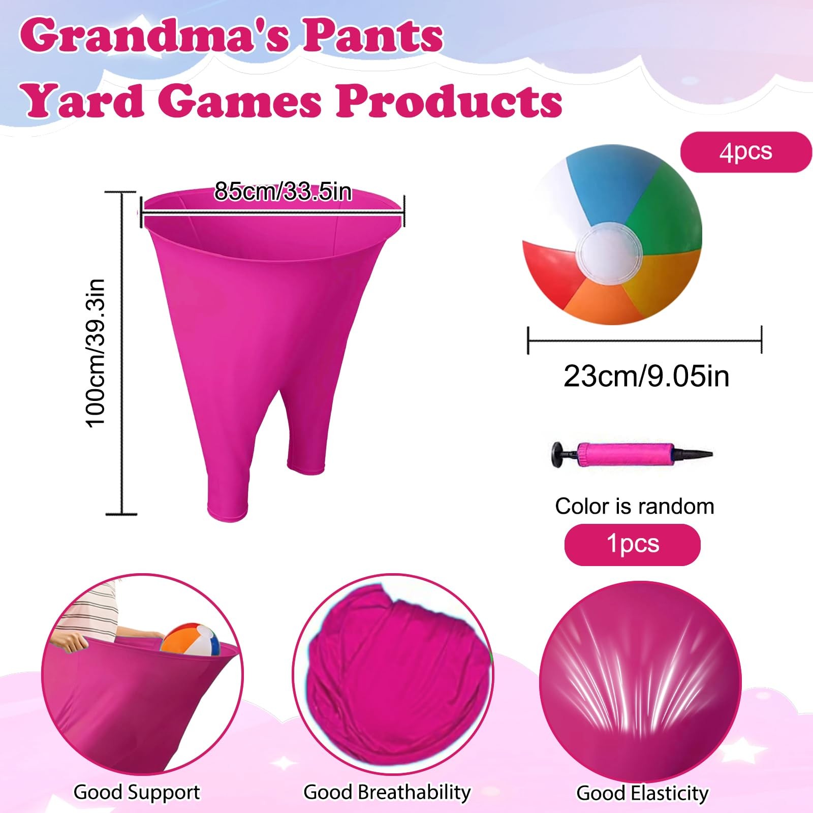 Giant Outdoor Granny Pants Game Set for Kids and Adults Fun Lawn Activity