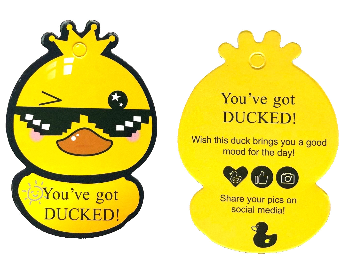 25 DUCKLING CRUISING DUCKS TAGS LABELS WITH RUBBER BANDS FOR CRUISE JEEP DUCK