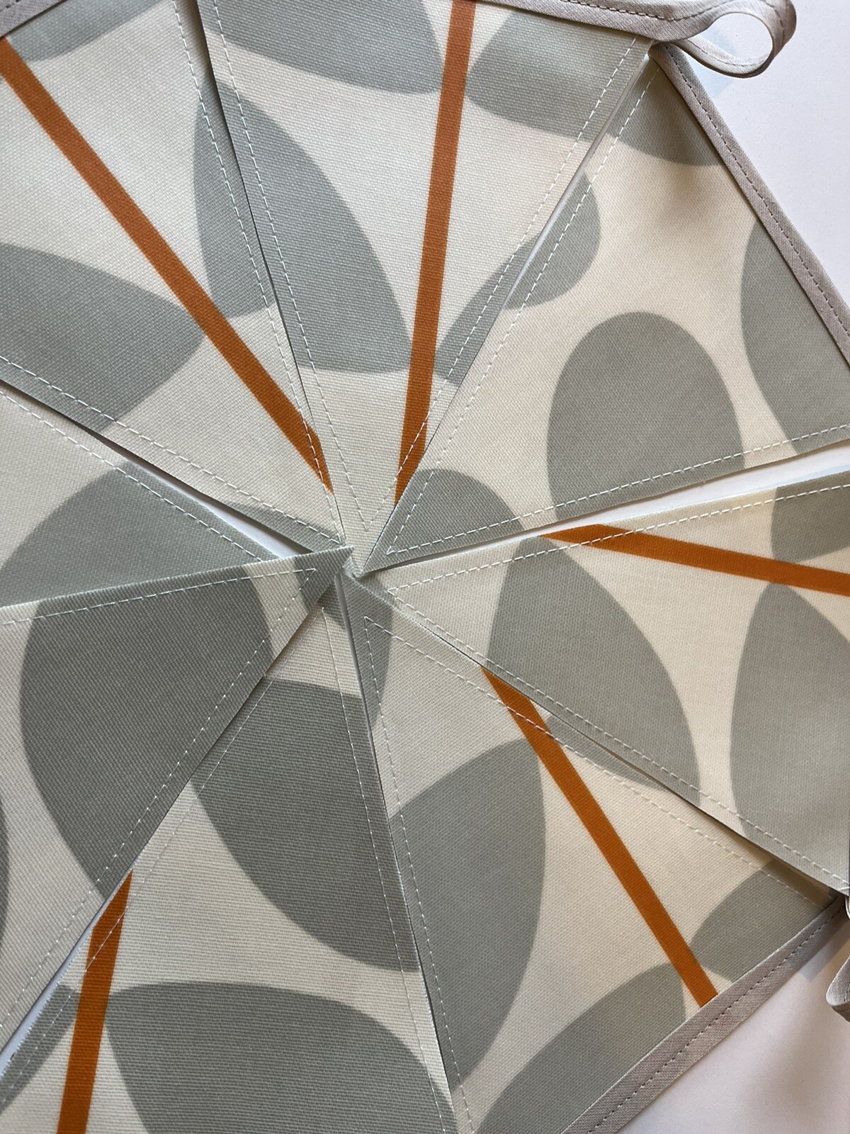 Handmade Oilcloth Bunting – Garden/Home Contemporary – 2 Meters Double Sided