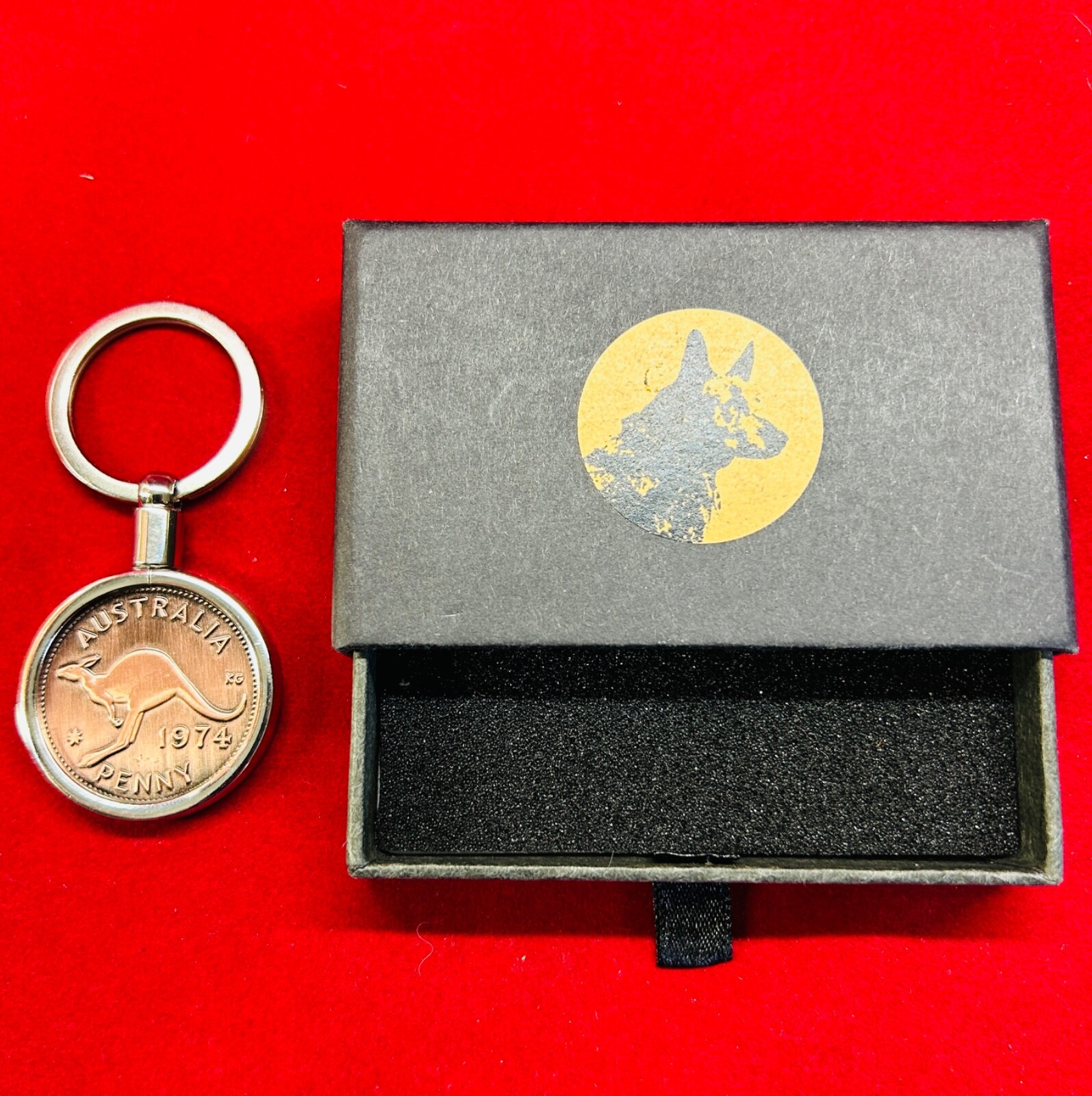 80th Wedding Anniversary Gift Present 1944 Australian Penny Keyring key ring
