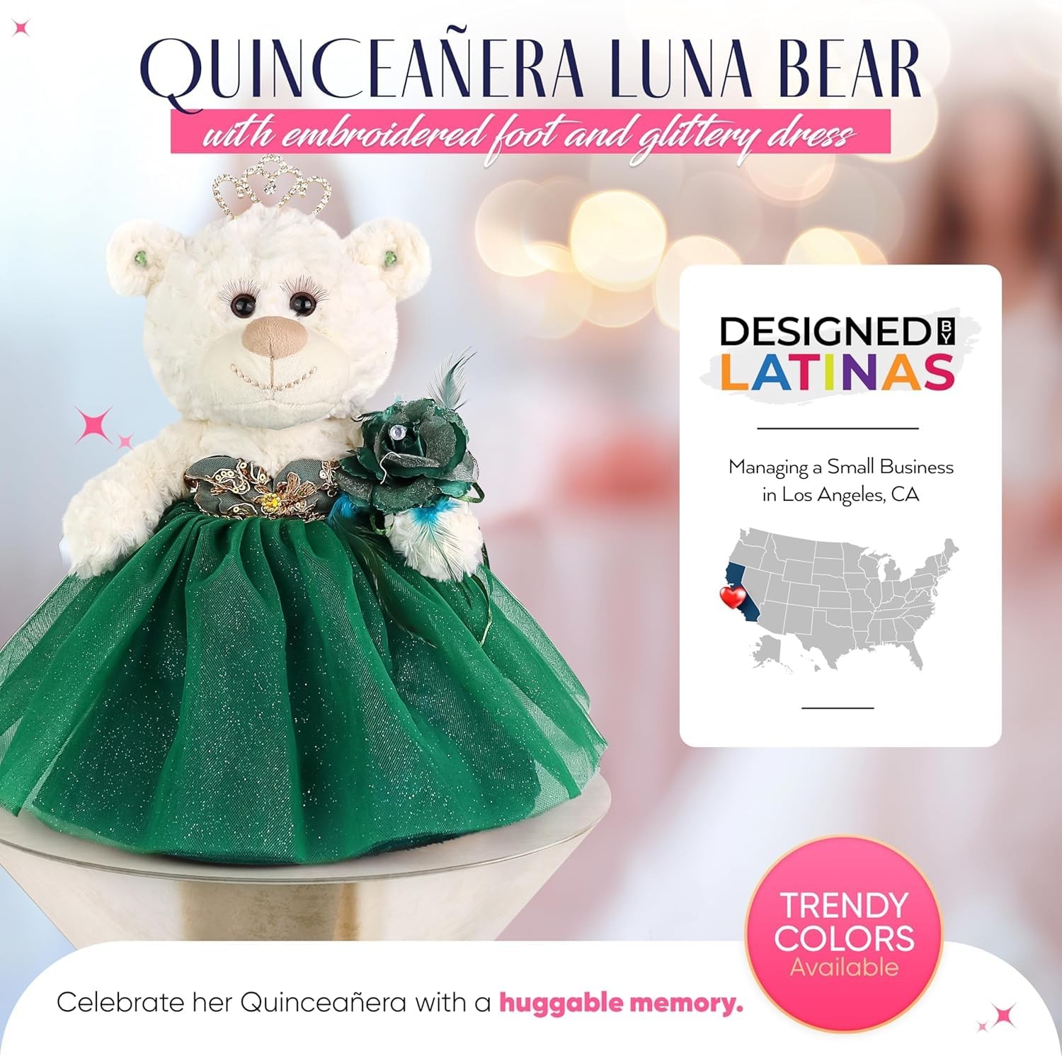 Kinnex Collections By Amanda Large 20 Quinceaera Teddy Bear Dress Oversized