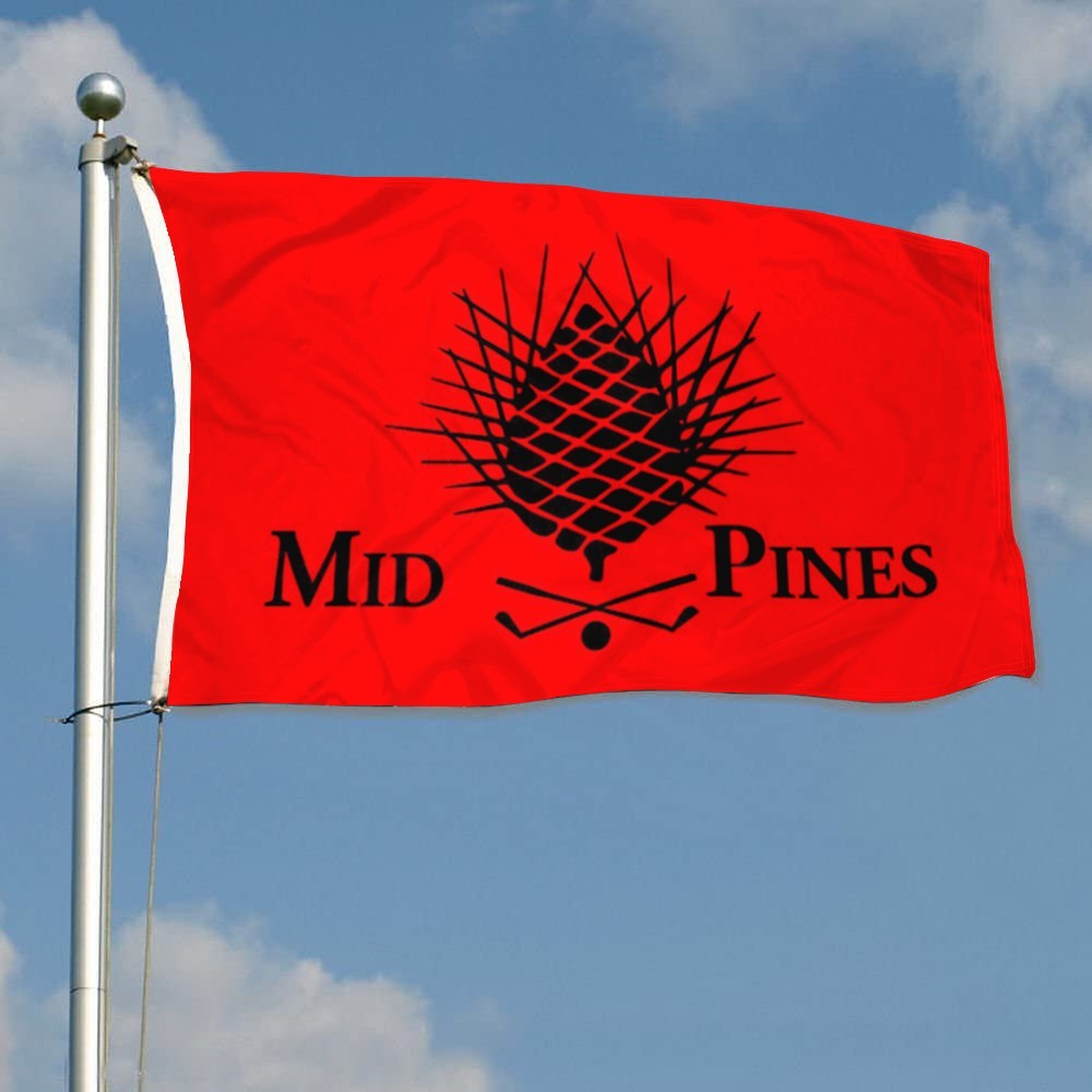 MID PINES NORTH CAROLINA Golf Flag 3x5Feet Home Garden Party Wall Decor