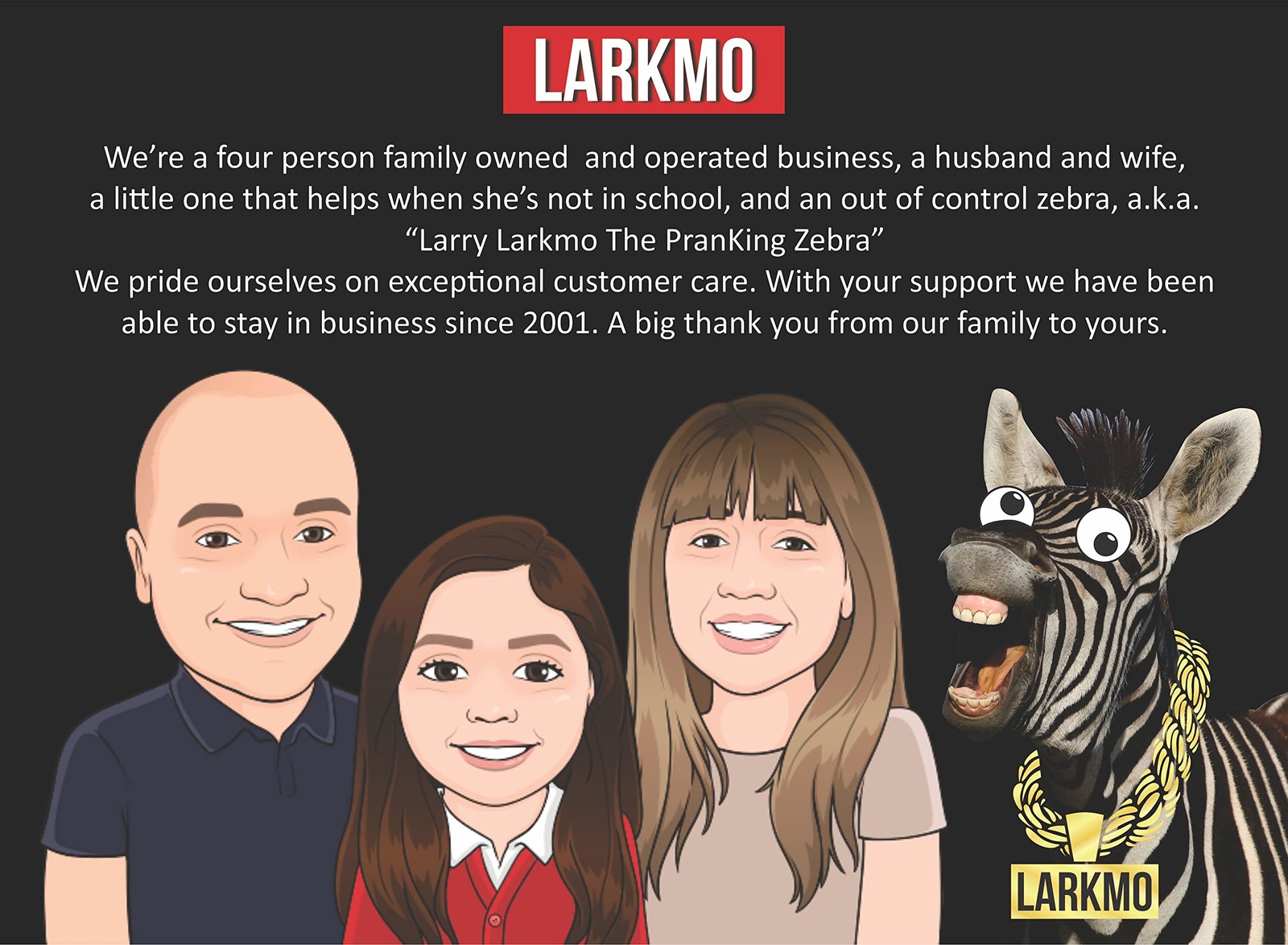 Larkmo The Pranking Zebra Funny $100 Gag, Realistic One Small, Multicolor
