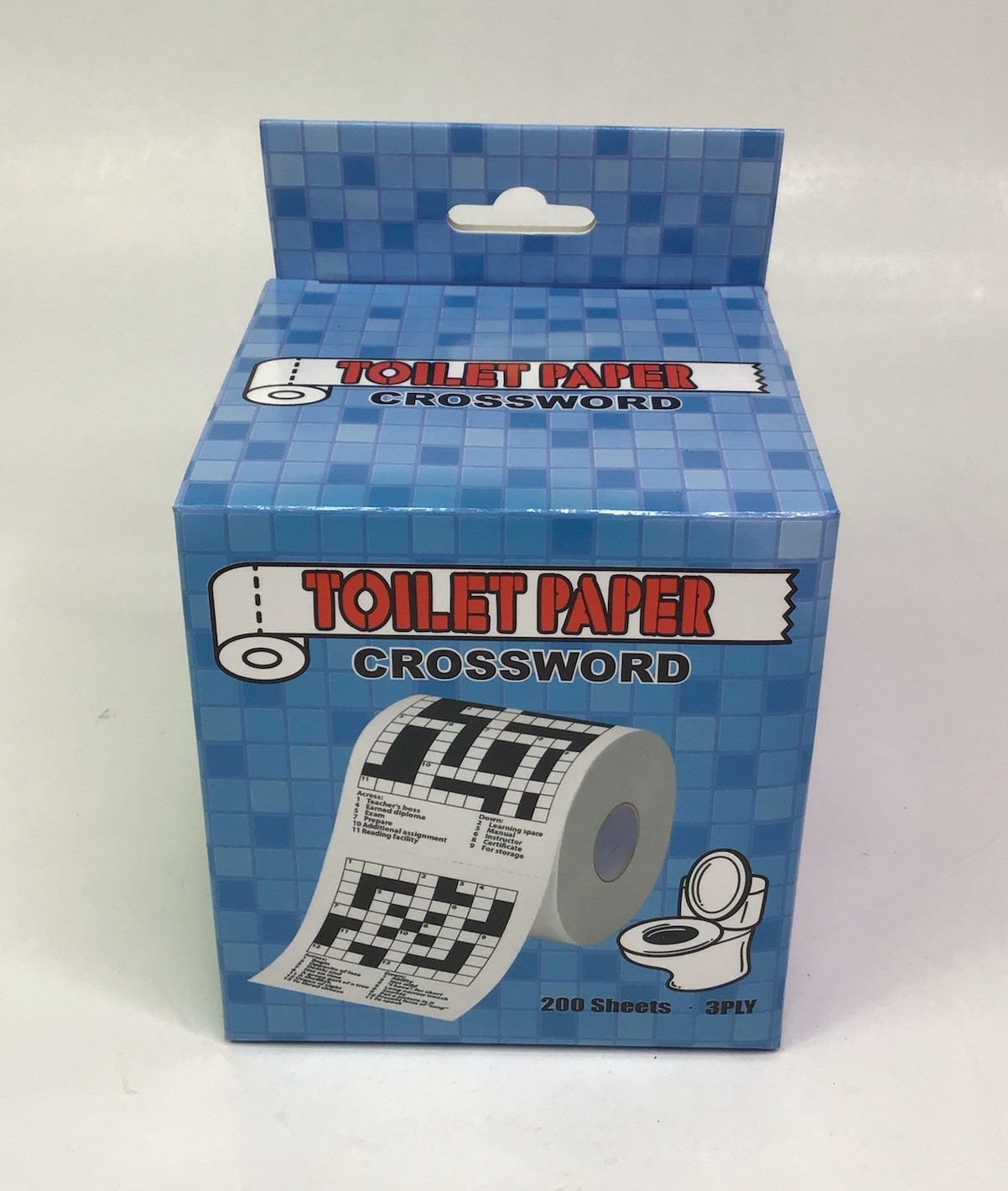 Crossword Toilet Paper Roll 200 Sheets 3 Ply Humor Gift 2024
