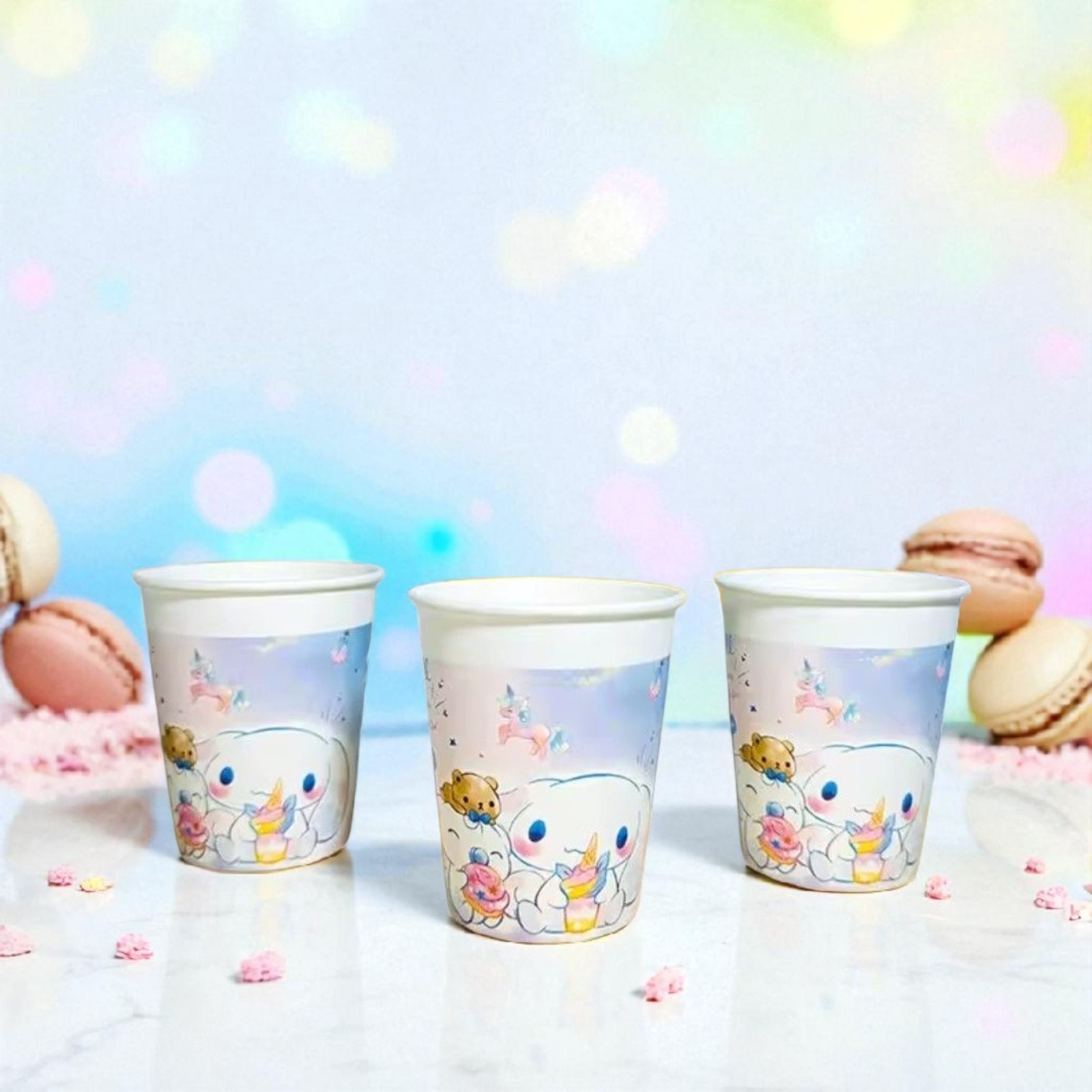 250ml Sanrio Hello Kitty 50 Pc Thick Disposable Paper Cups All Occasion Birthday