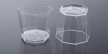 100 Pack 5.4 oz. Clear Plastic Dessert Cups with 100 Spoons Disposable Reusable