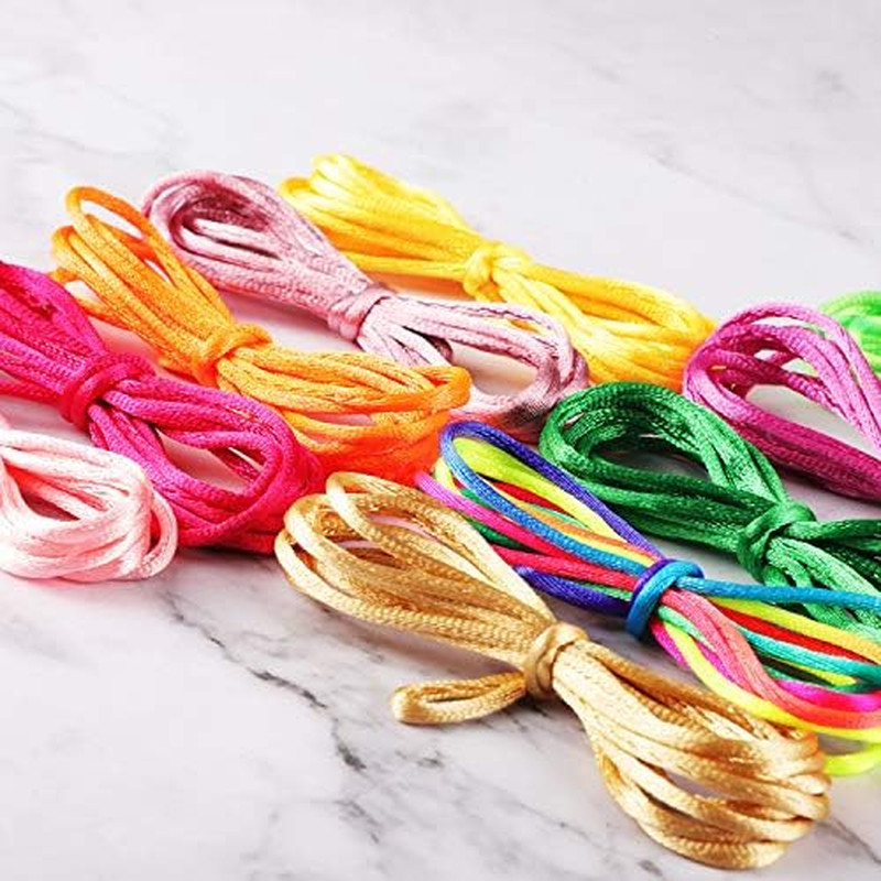 Poen 10 Pcs Cats Cradle String Game, 65 In, 10 Colors, for Kids Girls | Finger S