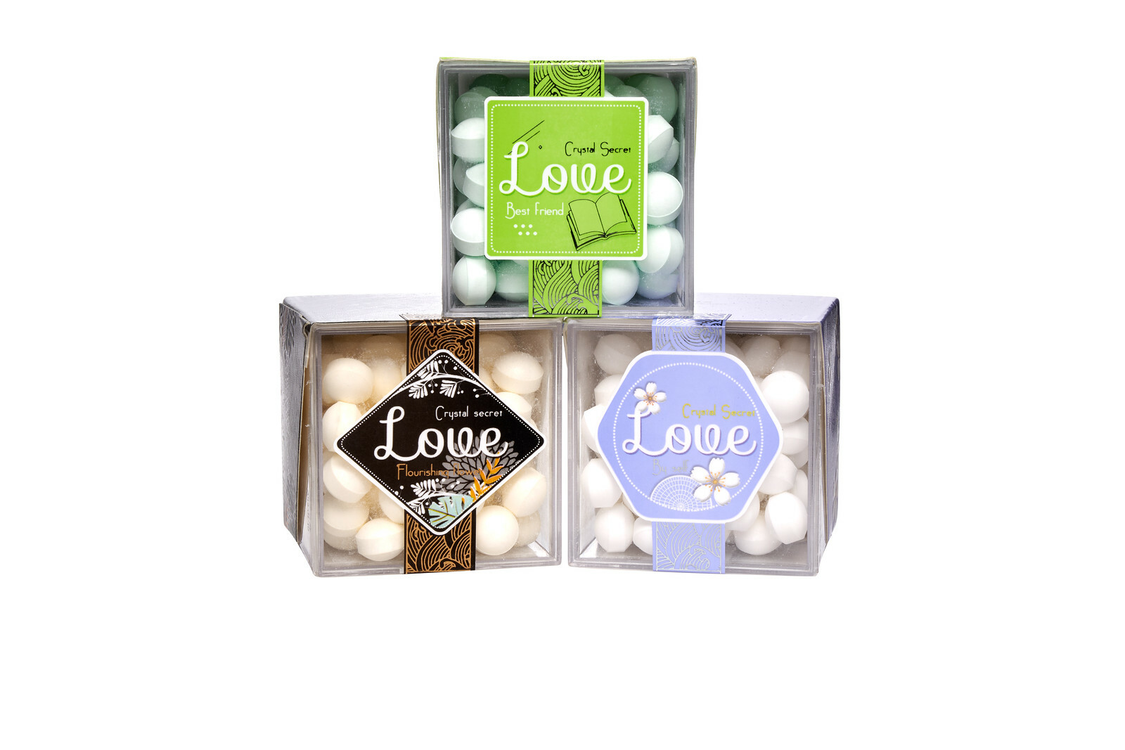 Clear Acrylic Square Cube Candy Box Boxes 2X2X2 Inches – Set of 12