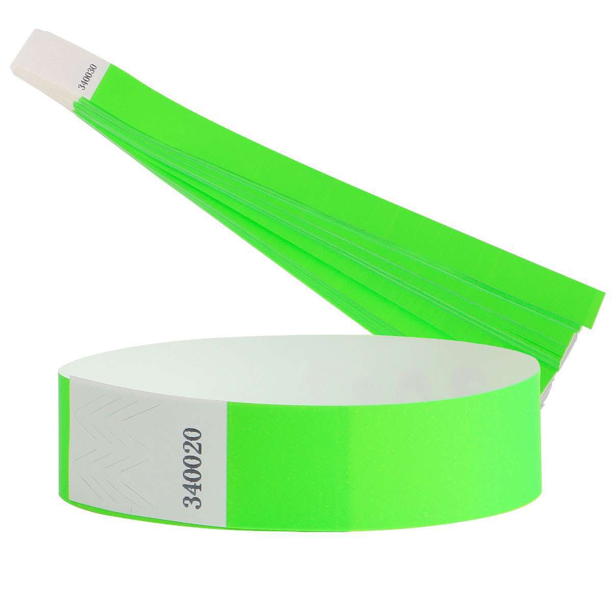 100Pcs Waterproof Hand Bands Neon Wrist Bands for Events Concert Adhesive