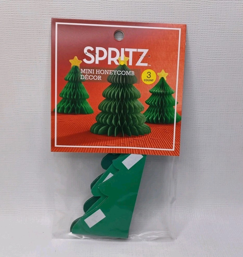 Target Spritz Mini Honeycomb Decor 3 Count Paper Table Christmas Trees