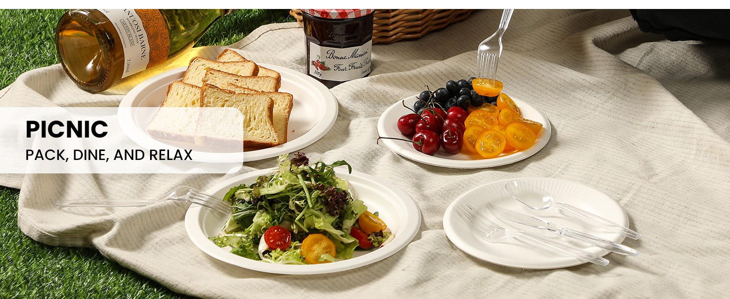 400 Count Heavy Duty Plastic Silverware, BPA-Free, Clear Plastic Cutlery Set,