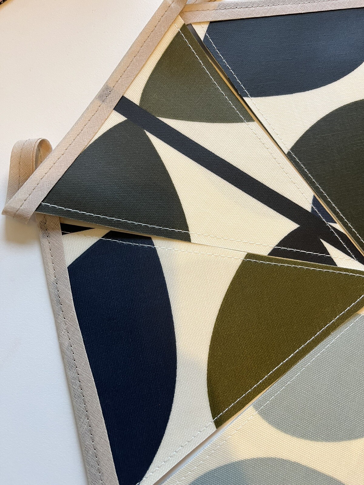 Handmade Oilcloth Bunting – Garden/Home Contemporary – 2 Meters Double Sided