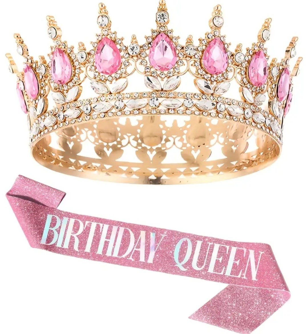 Birthday Tiara and Sash Set