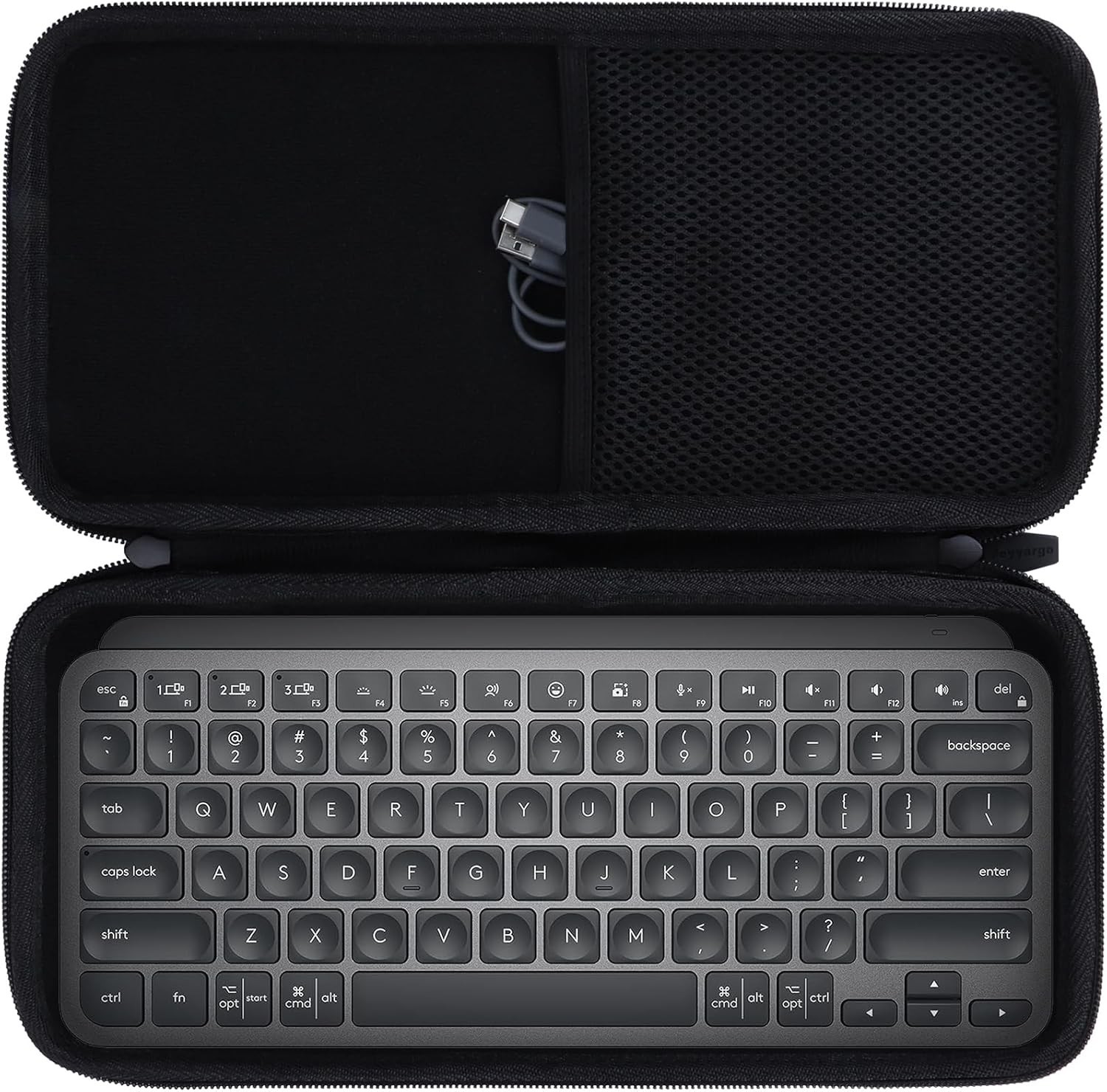 Case Compatible with Logitech MX Keys Mini Minimalist Illuminated Compa