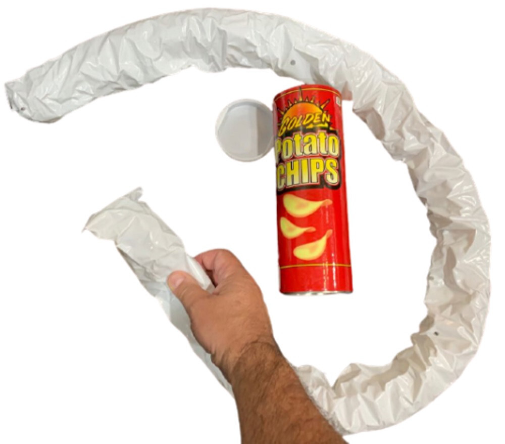 Potato Chip Snake Can spring gag gift funny clown party joke parade prop novelty