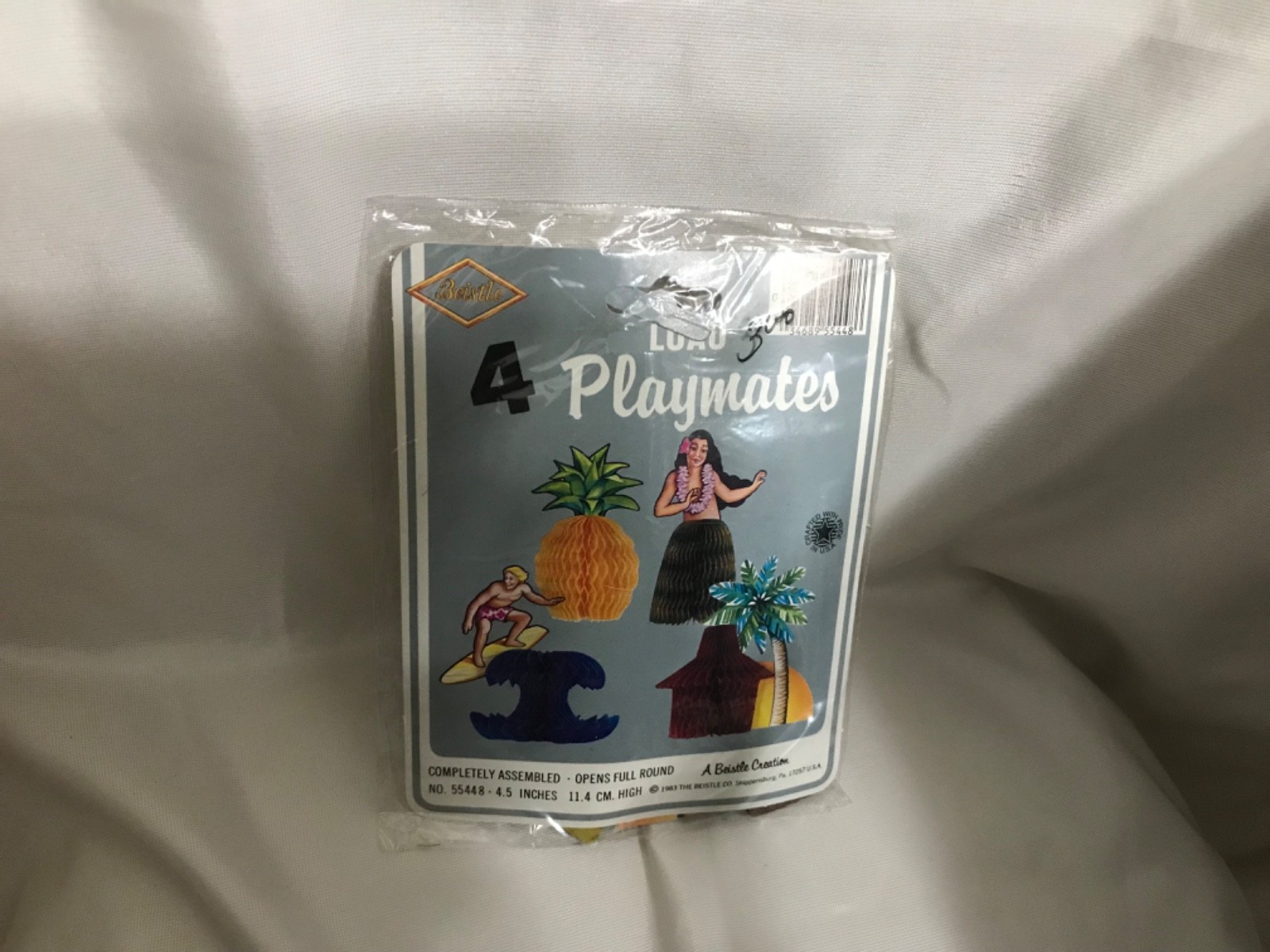 Vintage Beistle Luau Playmates (4/Pkg), One Size, Multicolored (1983)