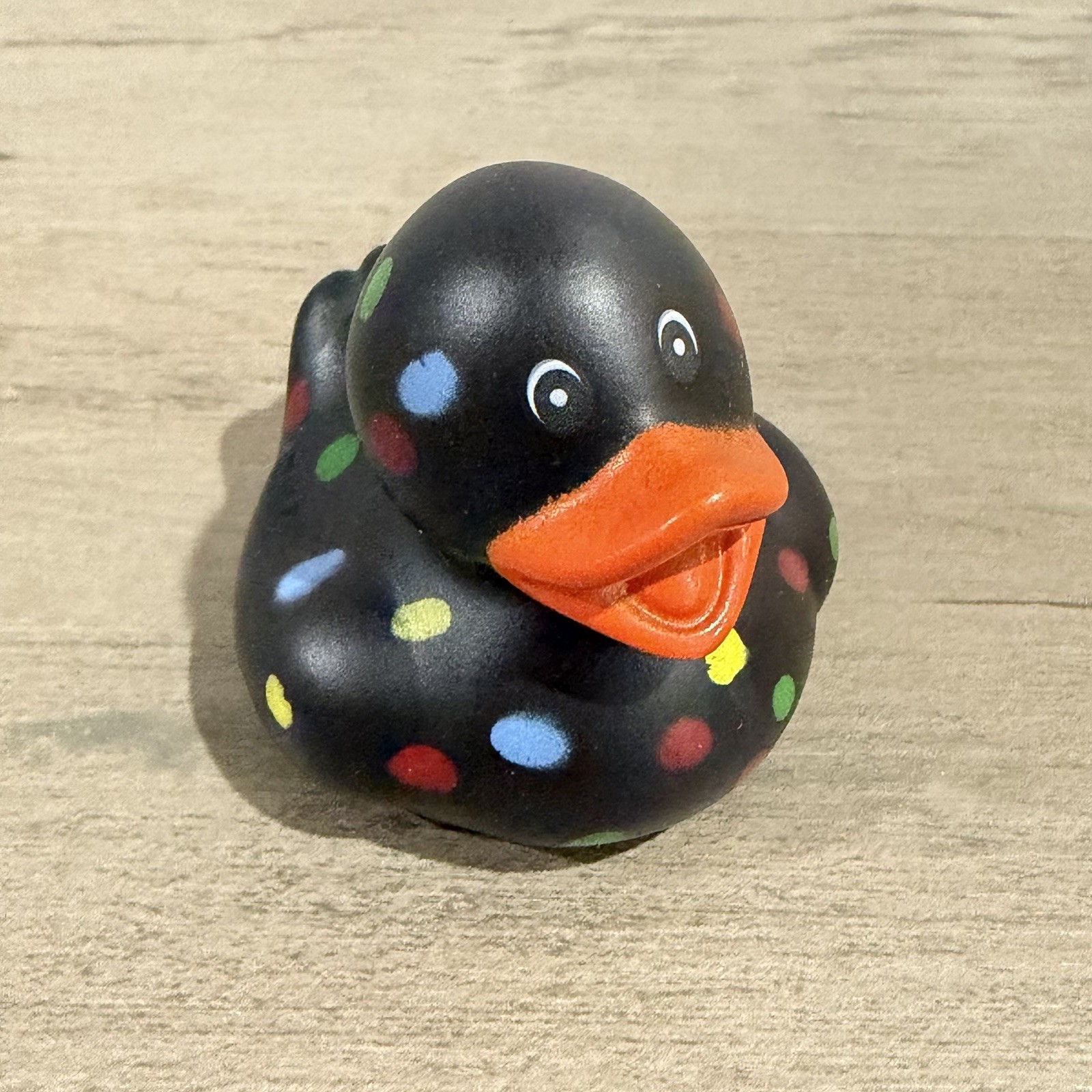 Jeep Rubber Duck 2″ Black Confetti Spotted Dots Jeep Wrangler Duckie