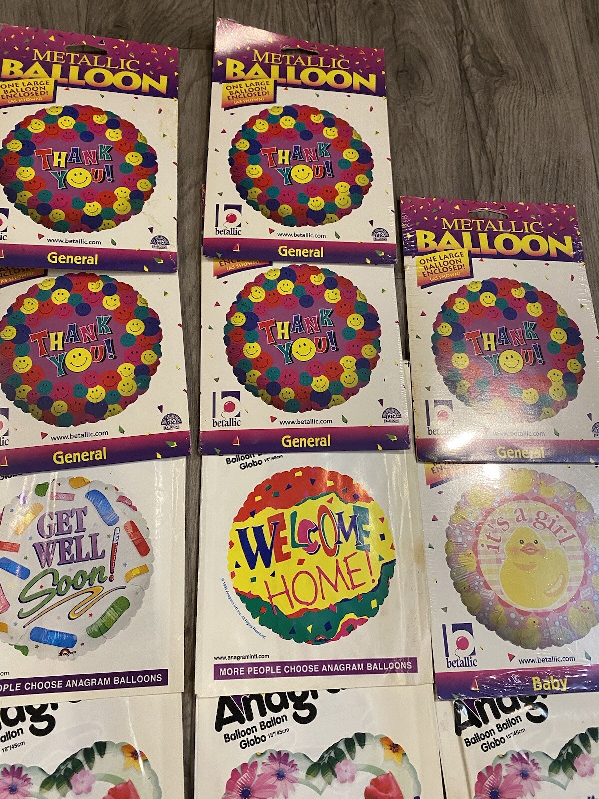 Lot of Mylar/Foil Balloons 46 All Occasion Vintage