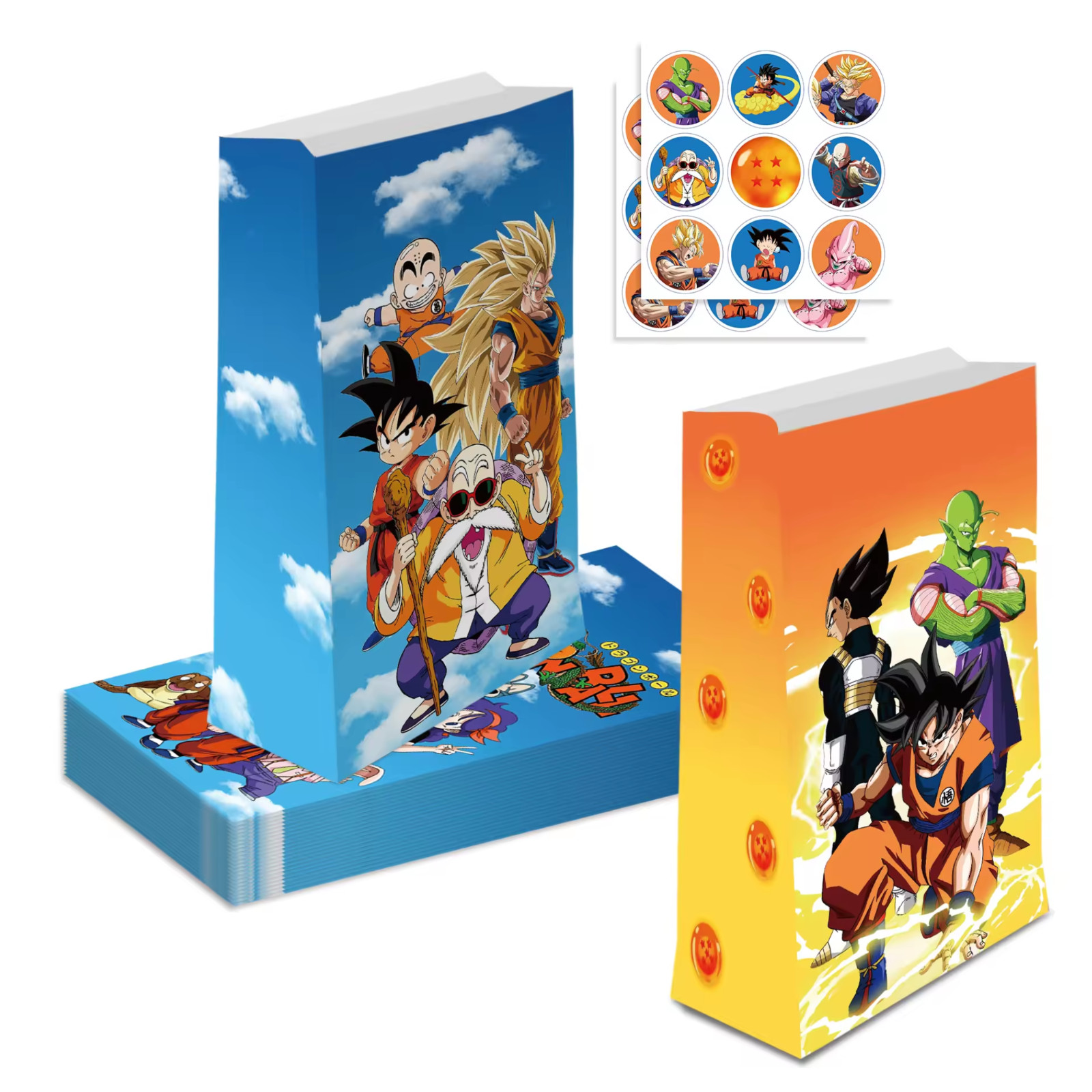 12 Dragon Ball Z Goodie Bags Gift Favors For a Anime Themed Birthday Party Event