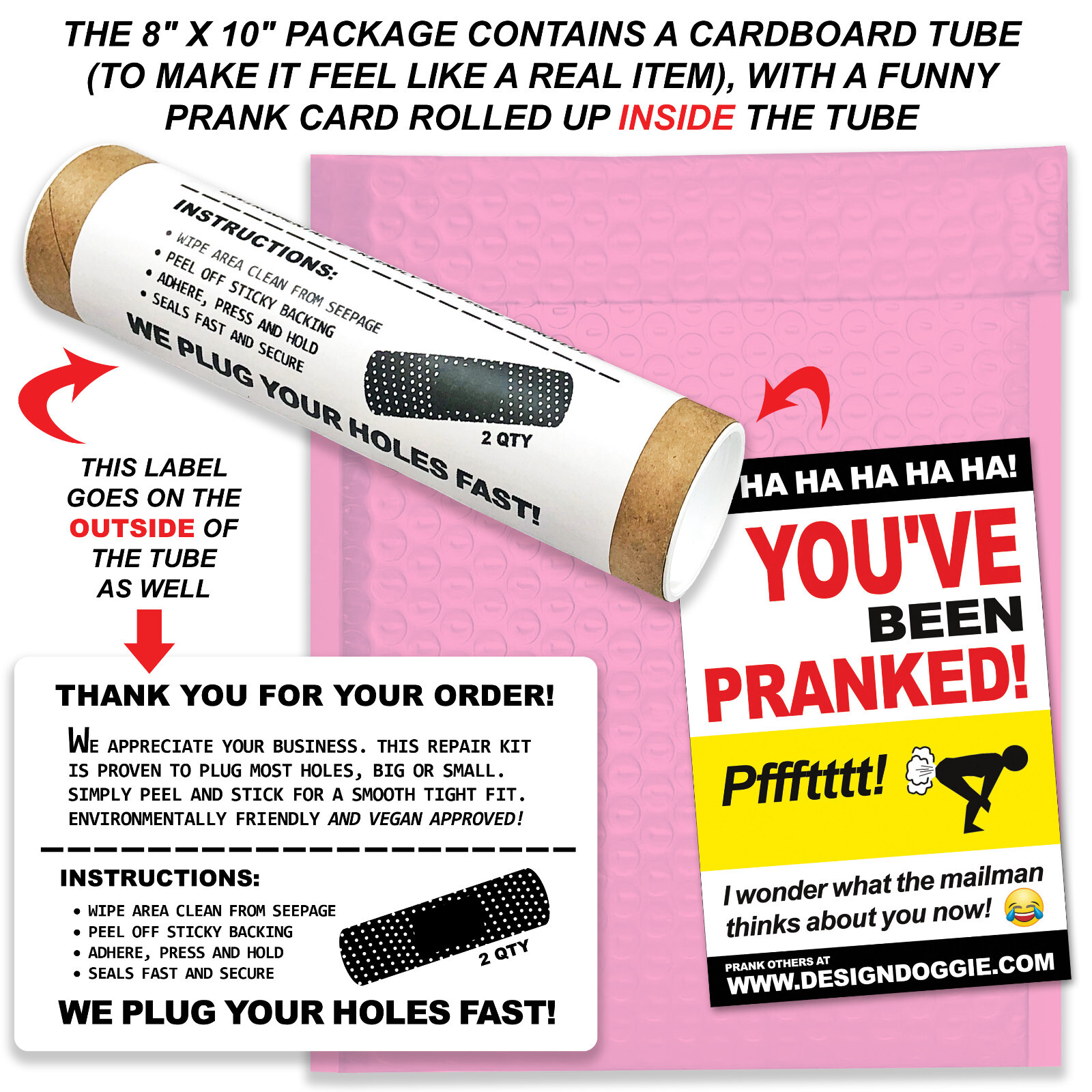 Embarrassing Prank Mail – Doll Repair Kit – Sent Directly to your Friends!