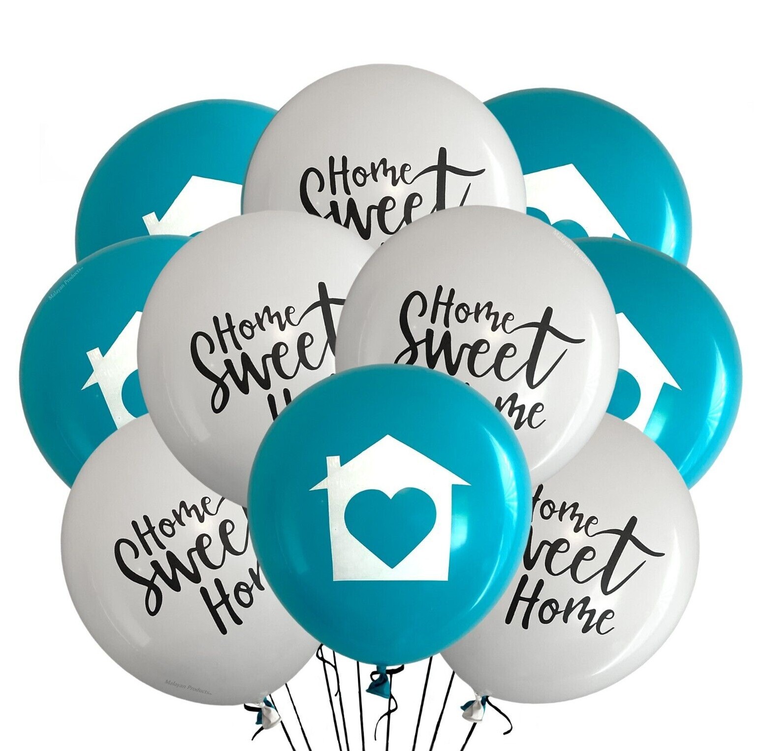 Housewarming Party Balloons 12″ New Home, Open House Event Realtor, Welcome Home