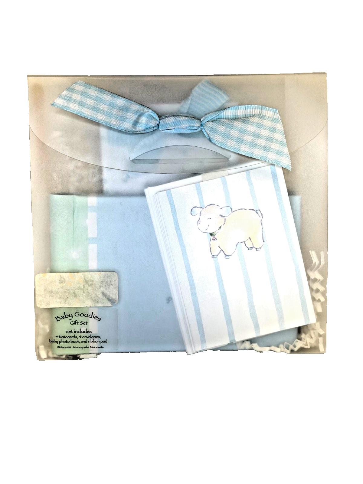 Mara-Mi Baby Goodies Gift Set – 4 Notecards, Baby Photo Book and Ribbon Pad