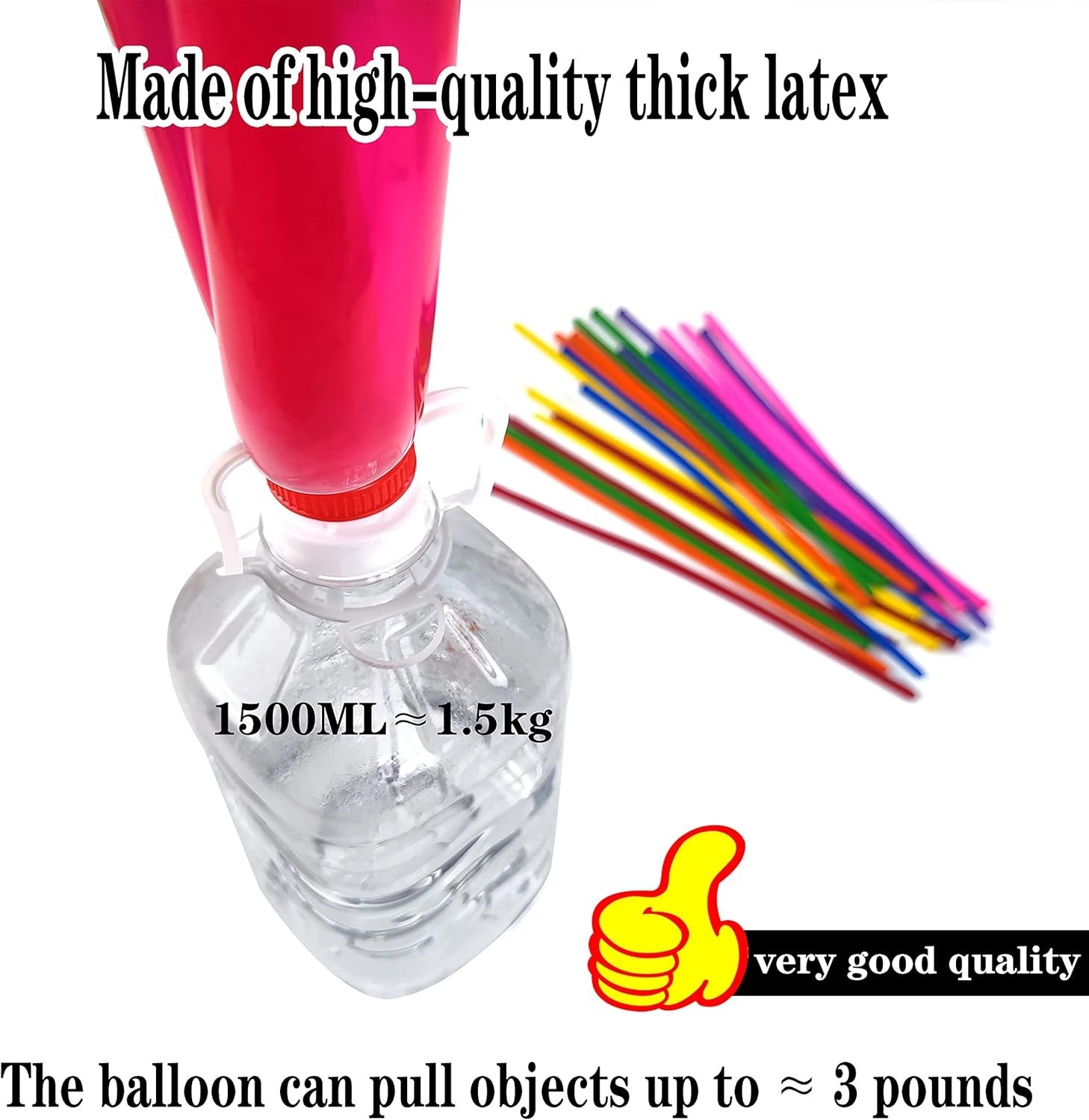 Magic Balloon Animal Kit – 260 Multi-Colored Latex Balloons for Joyful Events