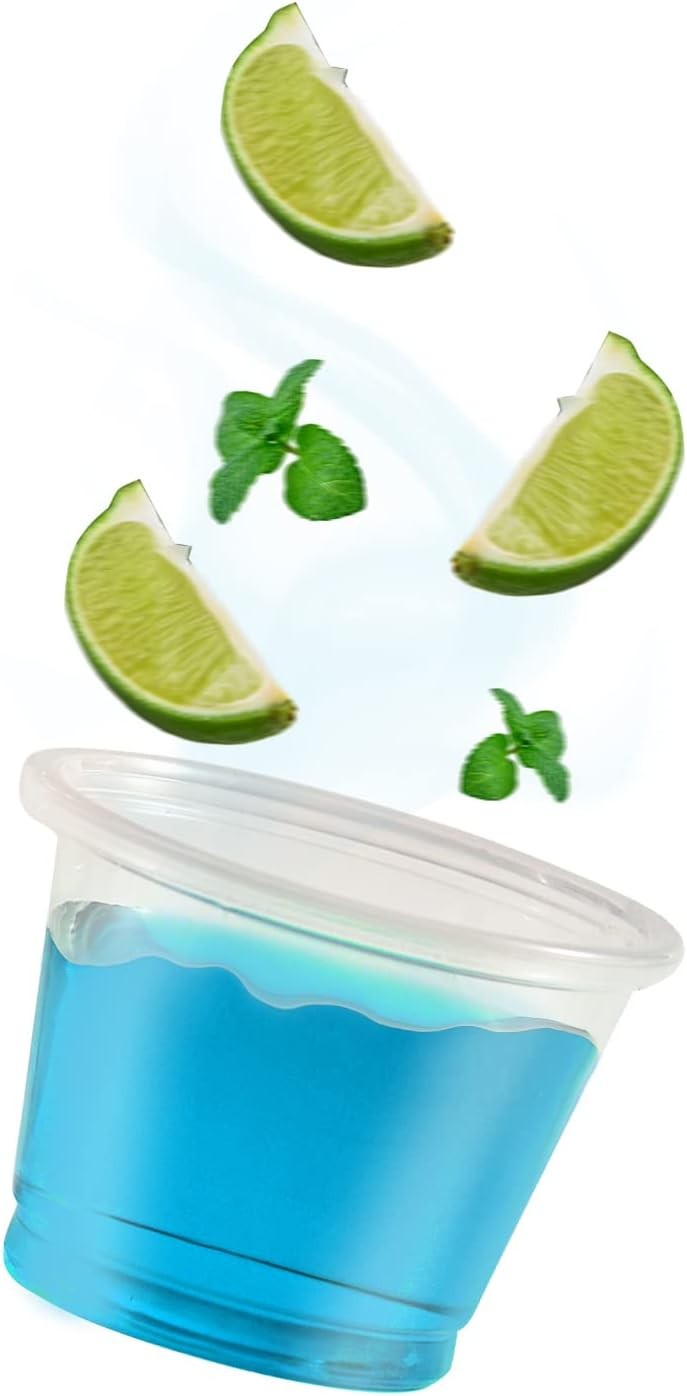 500 Count -1 oz Disposable Shot Glasses,Shatterproof No Lids, 1oz Jello Shot