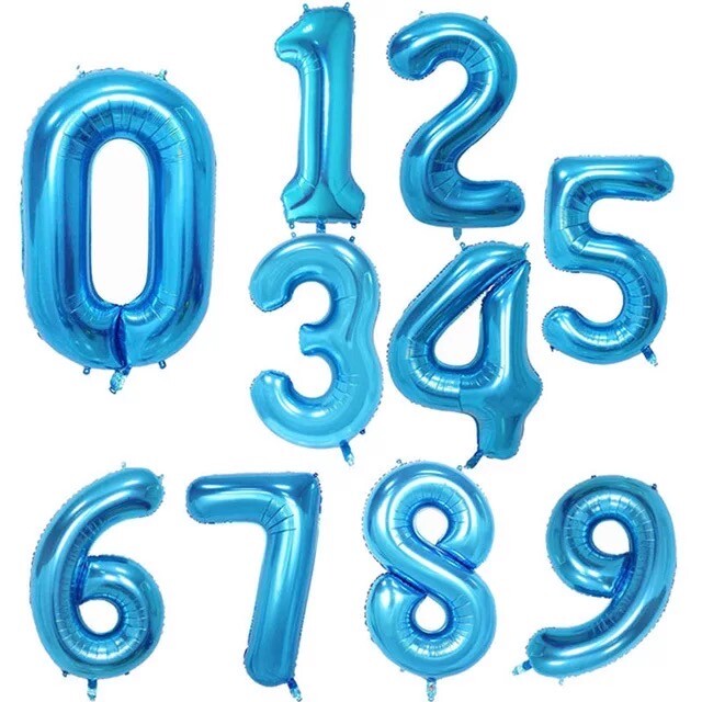 6pcs Sonic The Hedgehog Foil Number Balloons Birthday Decorations Boy Girl Sonic