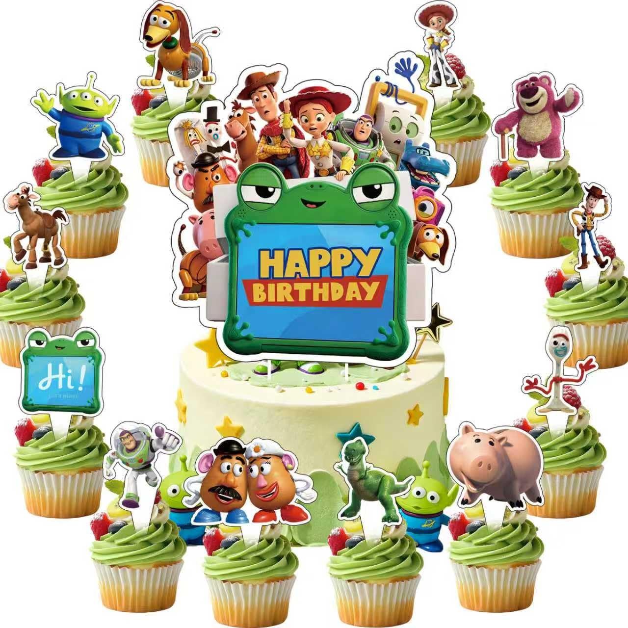 48Pcs Toy Story Birthday Party Supplies, Party Decorations Set Include Banner…