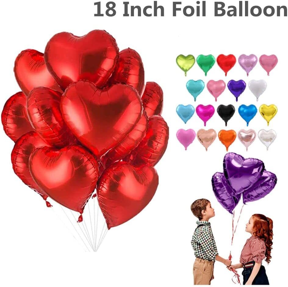 18″ Foil Star Heart Round Sphere Balloons Mylar Balloons Party Birthday Baby US