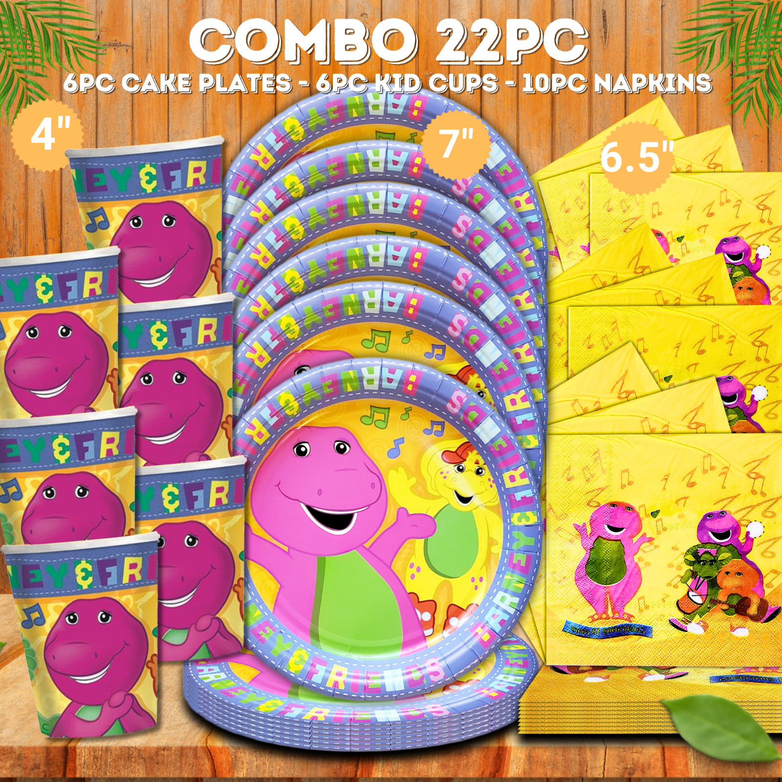 Barney happy birthday party supplies favor centerpiece decoration event theme
