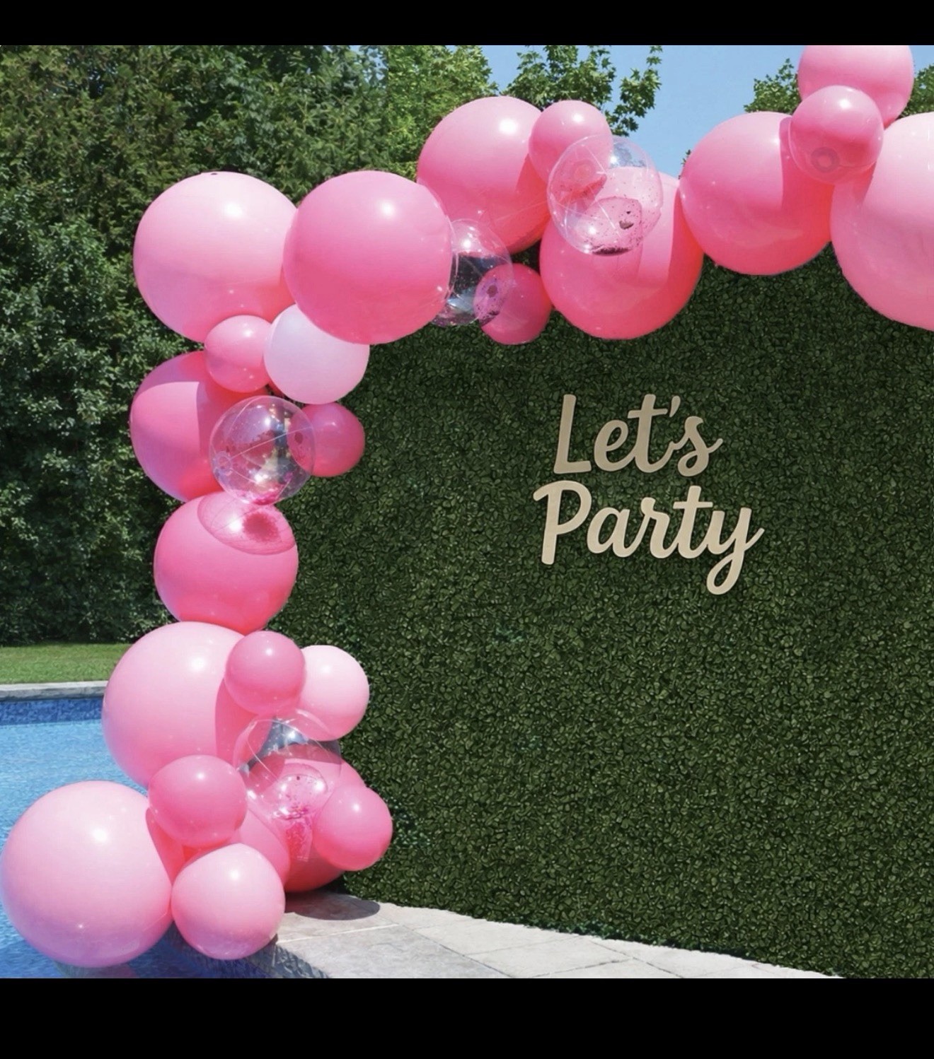 PartyAire 18′ Reusable PVC Balloon Arch, 28 pc. Pink Paradise SAMEDAYSHIP!!