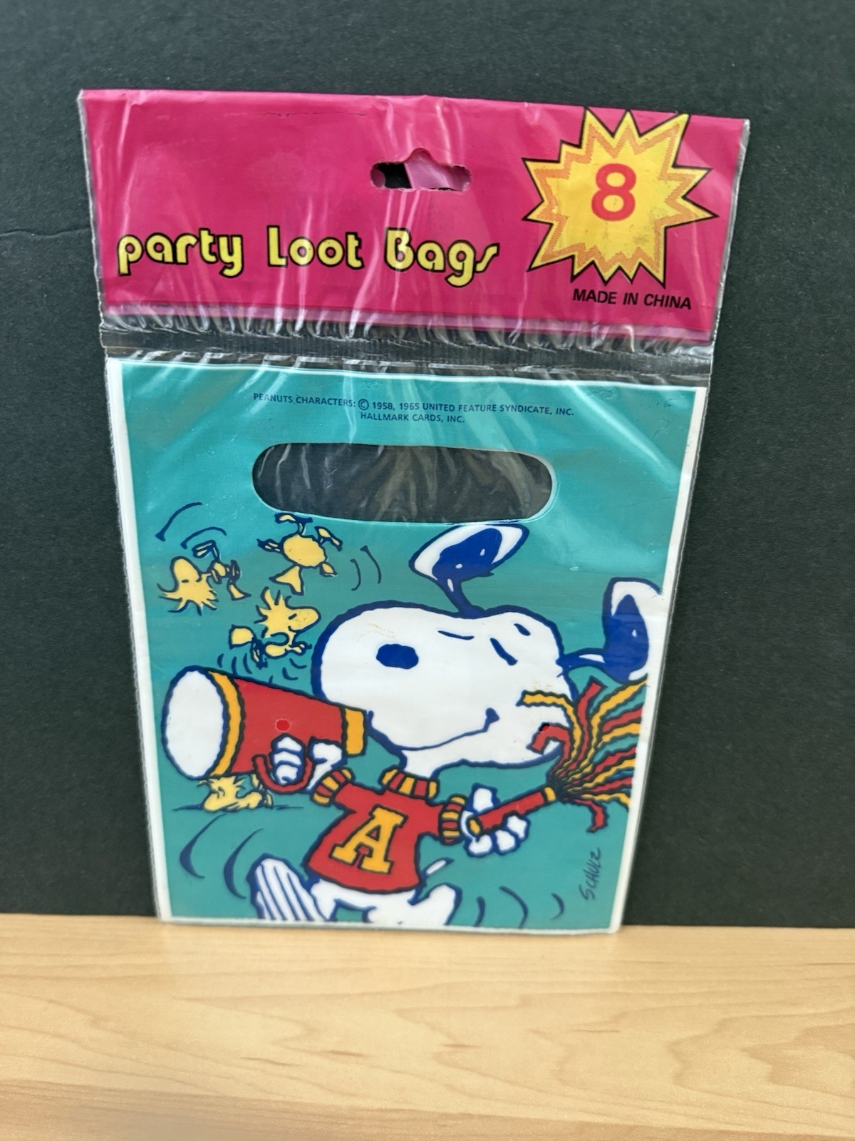Peanuts Snoopy Woodstock Vintage All Occasion Party Loot Treat Bags Sacks SEALED