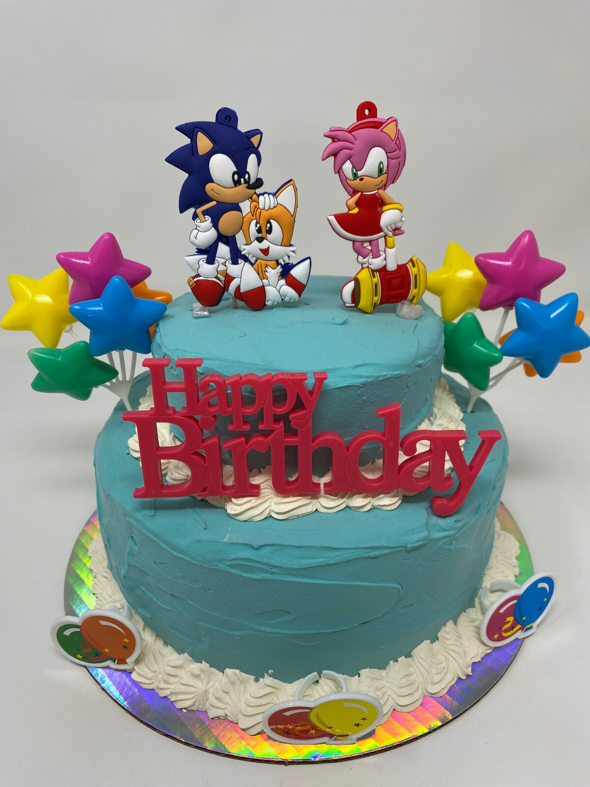 Sonic the Hedgehog Birthday Cake Topper Set ~ BRAND NEW ~ Ships Out Next Day