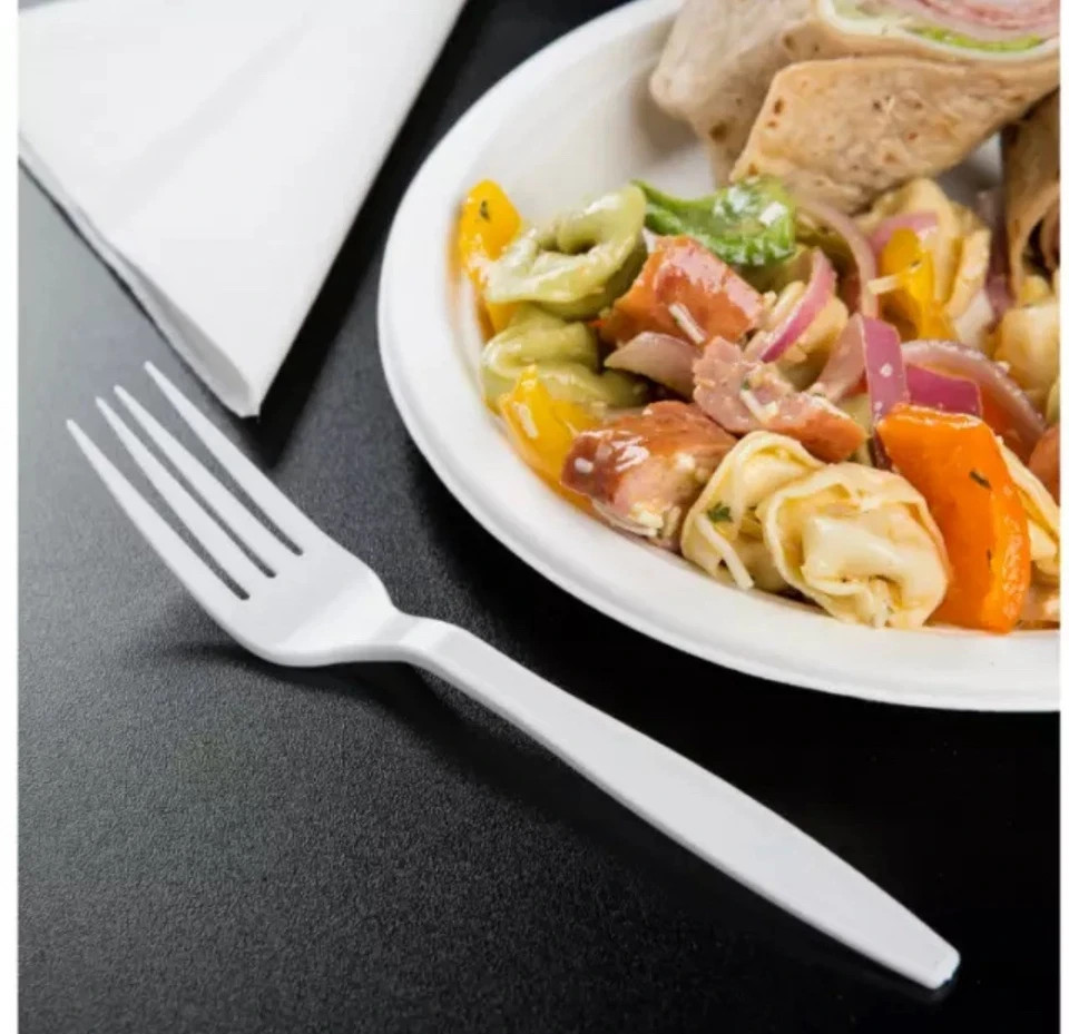 Disposable Plastic White Use Forks For Restaurants,Delis, Party 1000ct HEAVYDUTY