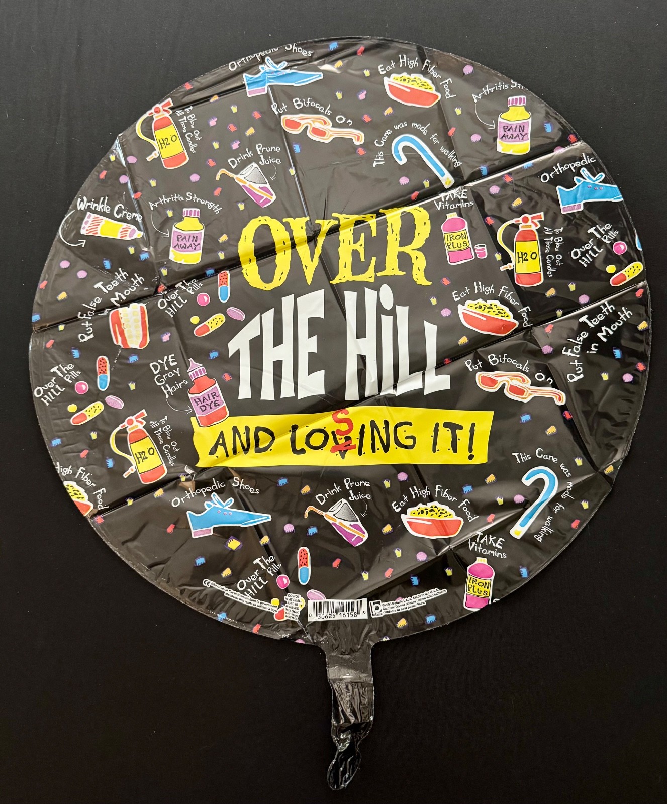 Over the Hill – Foil Balloon – 18″ – Party – Celebration – Funny Birthday