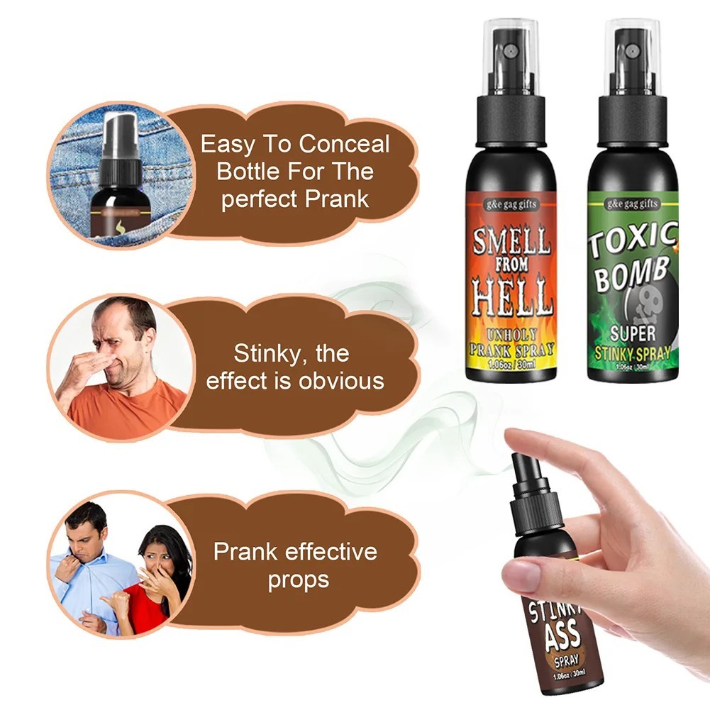Liquid Fart Spray Stink Bomb Smelly Stinky Ass Toxic Bomb Crap Gag Prank Joke