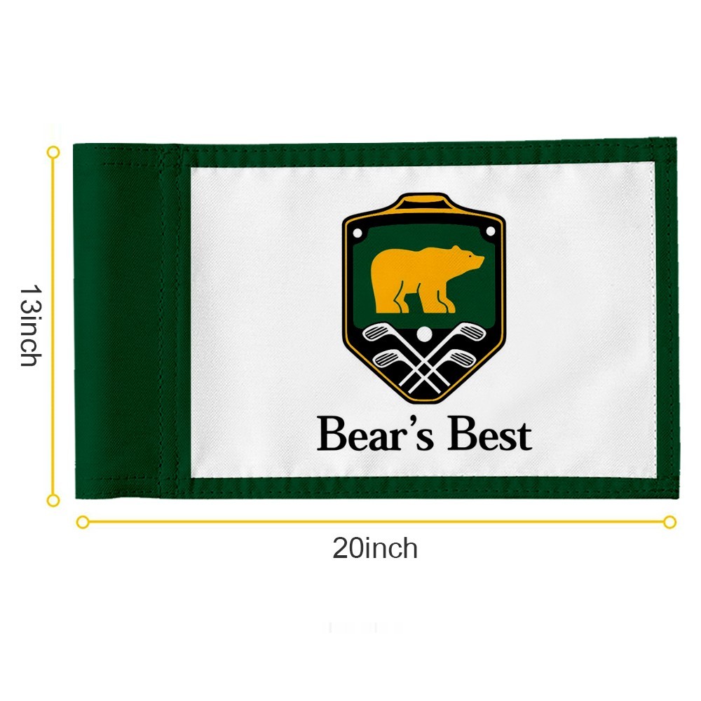 BEARS BEST GOLF CLUB LAS VEGAS Golf Pin Regulation Tube Flag 13x20Inch