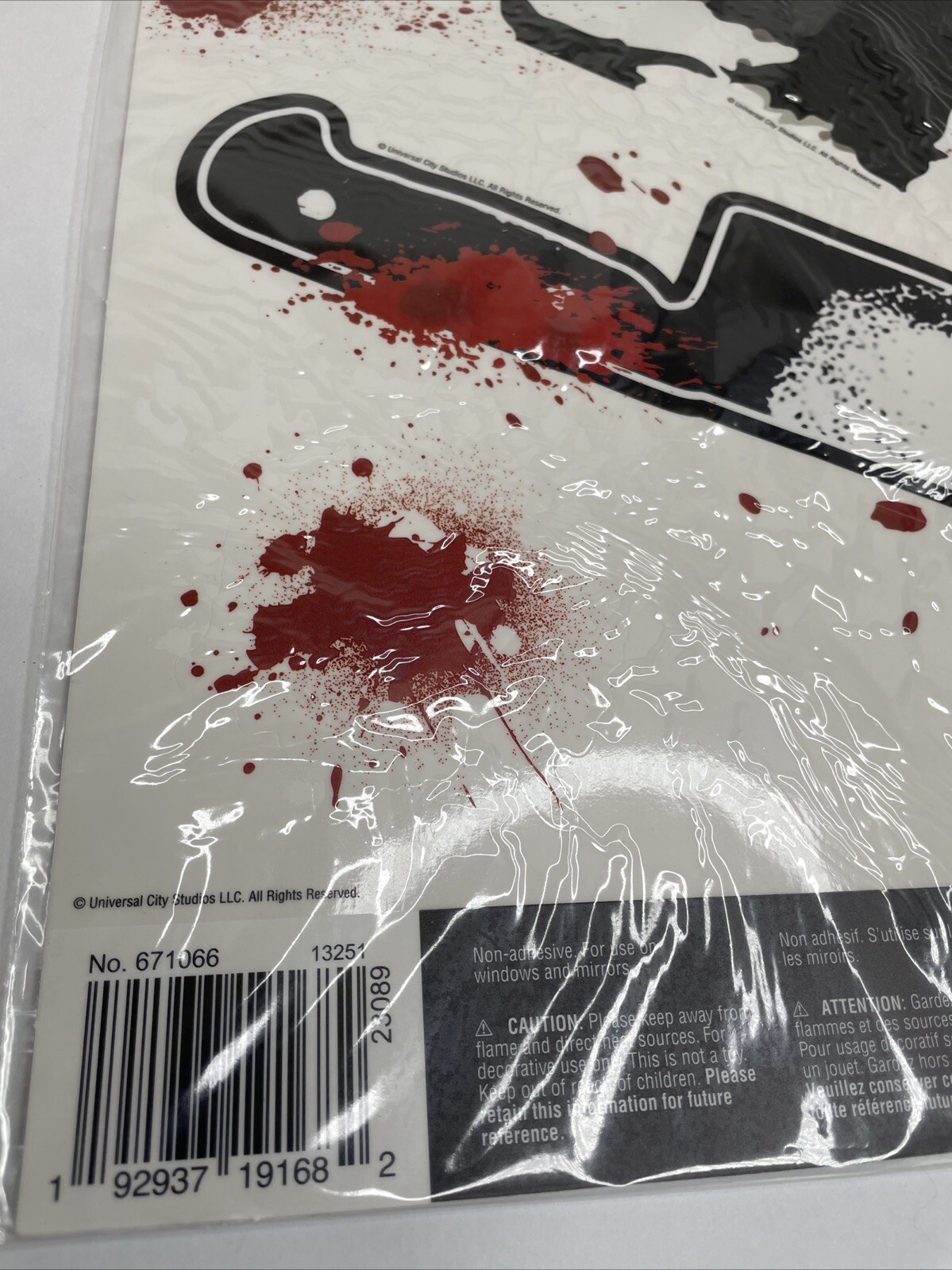 HALLOWEEN II MOVIE GLASS GRABBER DECORATIONS 5pc) Window Gel Cling Michael Myers