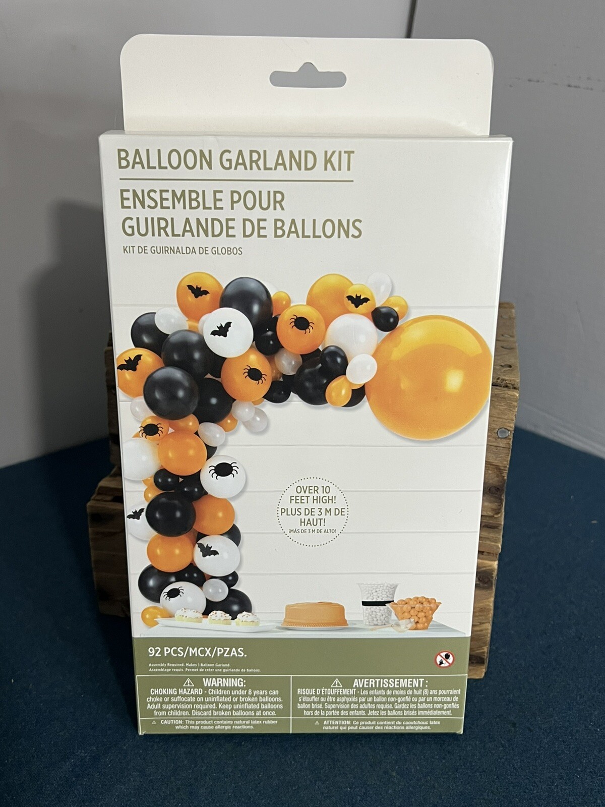 Amscan Halloween Balloon Garland Kit 92 Pieces Orange Black
