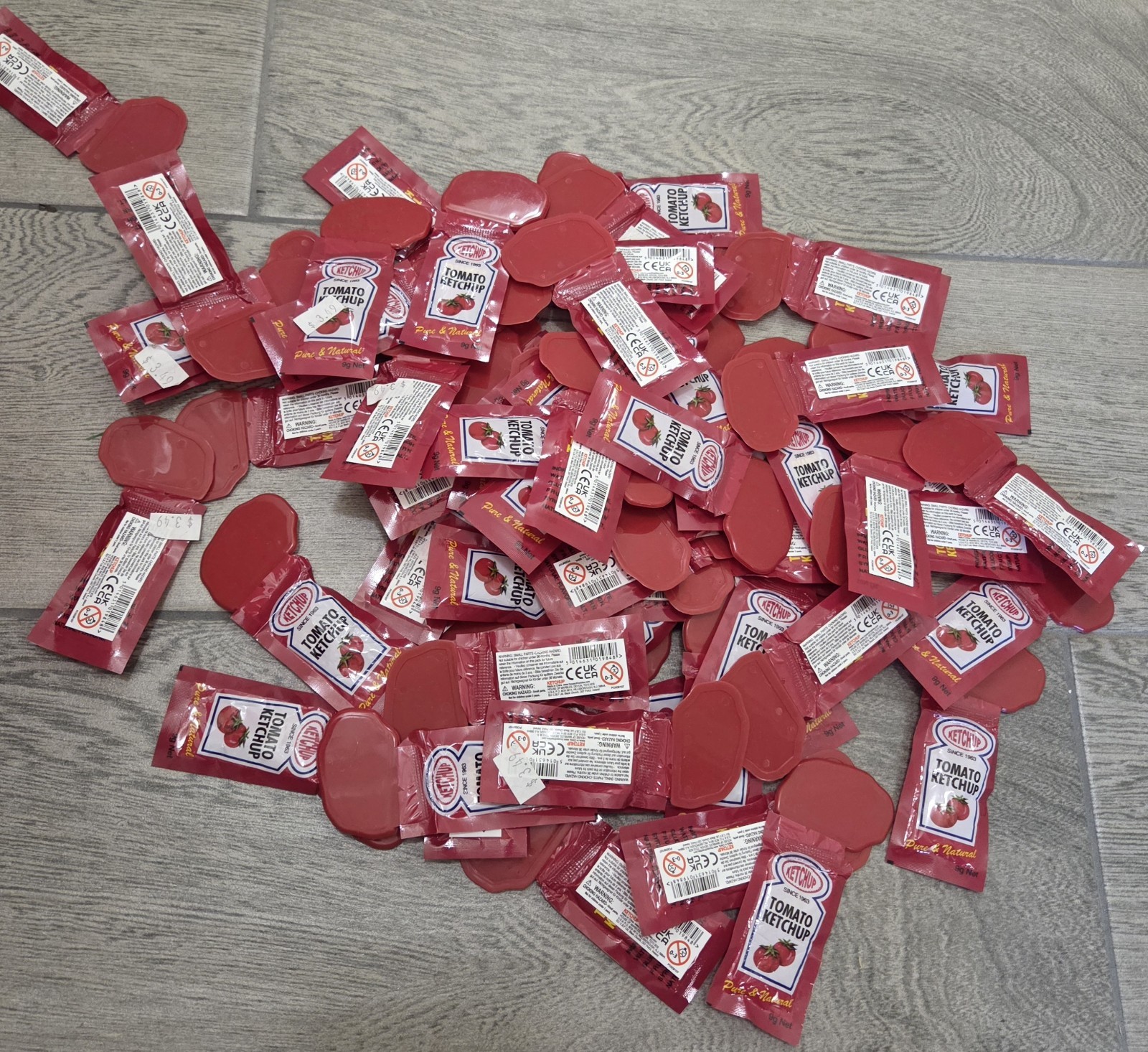 New! Food Joke Prank Novelty Gag Joke Lot – Ketchup Spill, 50+ Units