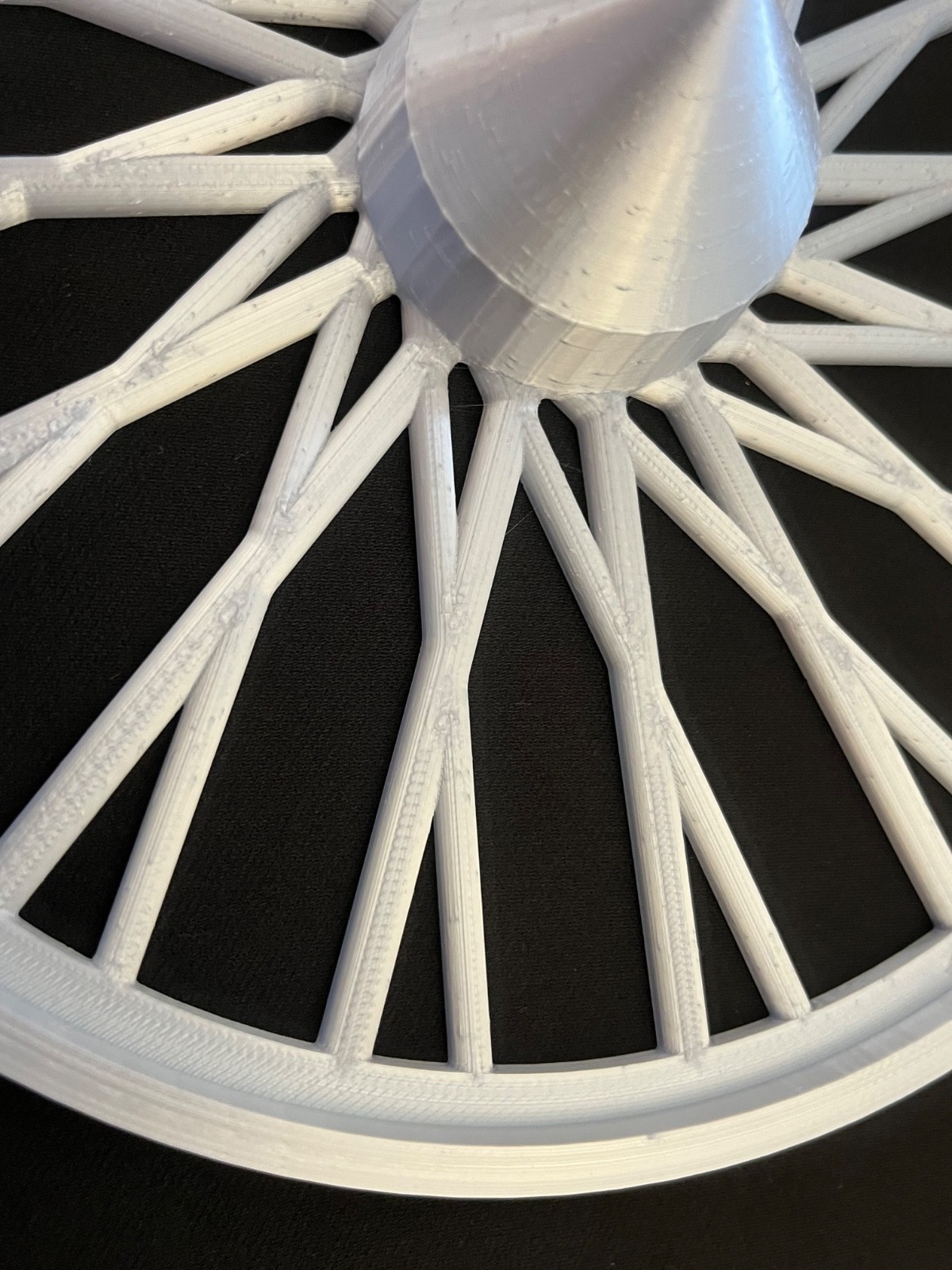 3D Printed Dayton Spoke Trash Can Rims Wheel Covers Whitewall Gold or Silver Set