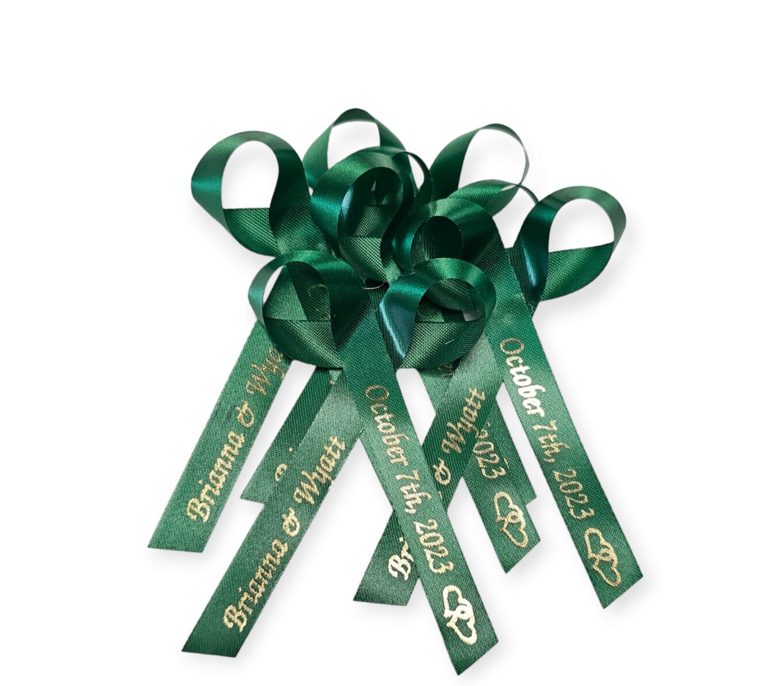 25 Personalized Ribbons Memorial Baby Shower Bridal Wedding Baptism Birthday CUT