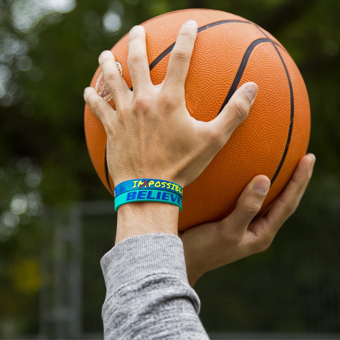 Wristbands 12 Pack Inspirational Silicone Unisex Adult Men Women Teens