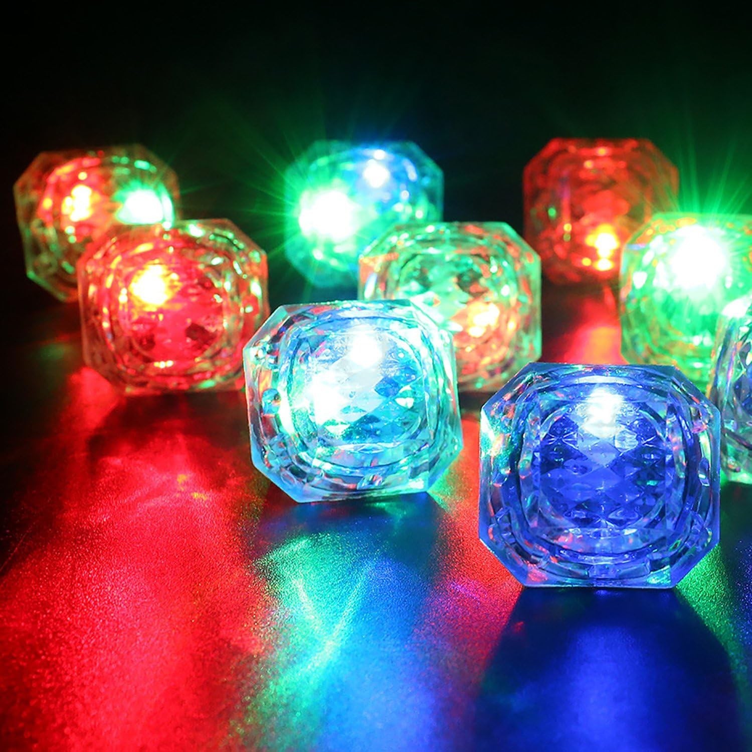 Light Up Rings Bachelorette Party Favors 13pcs Flashing LED Diamond Bling